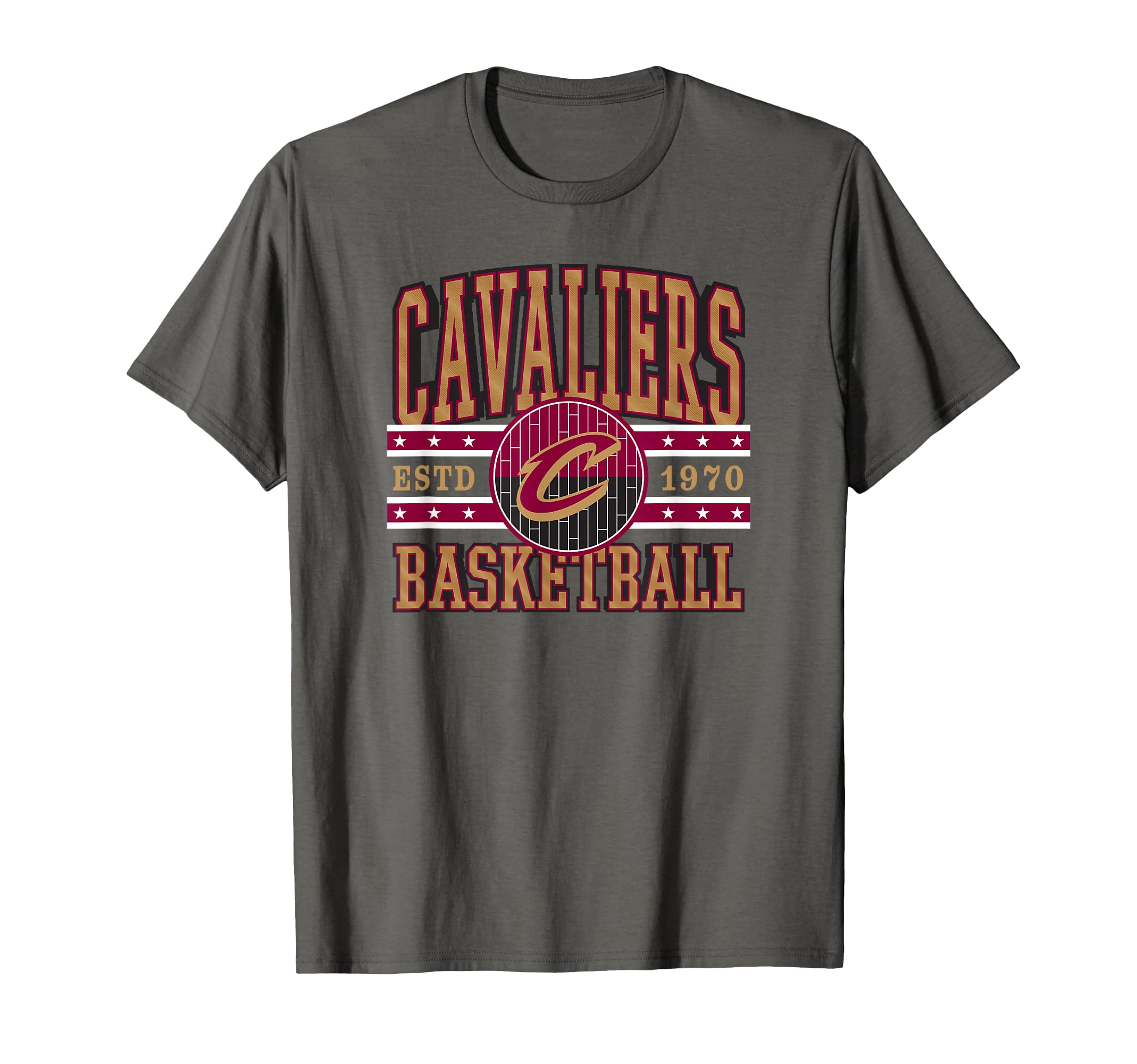 Cleveland Cavaliers NBA Adult Unisex Grey X-Small Classic Crew Neck Short Sleeve T-Shirt