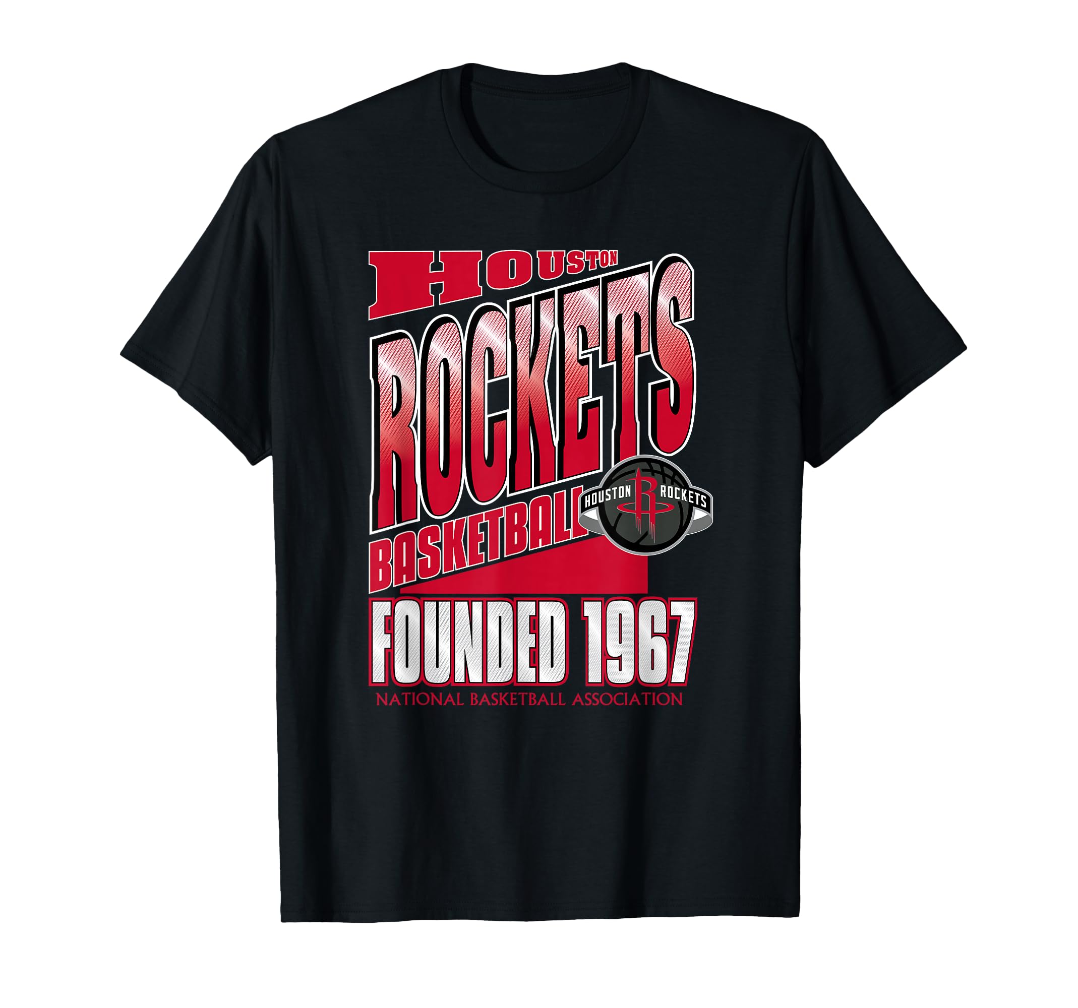 Houston Rockets NBA Breakaway T-Shirt - Men's Black Small Classic Fit Short Sleeve Crew Neck T-Shirt