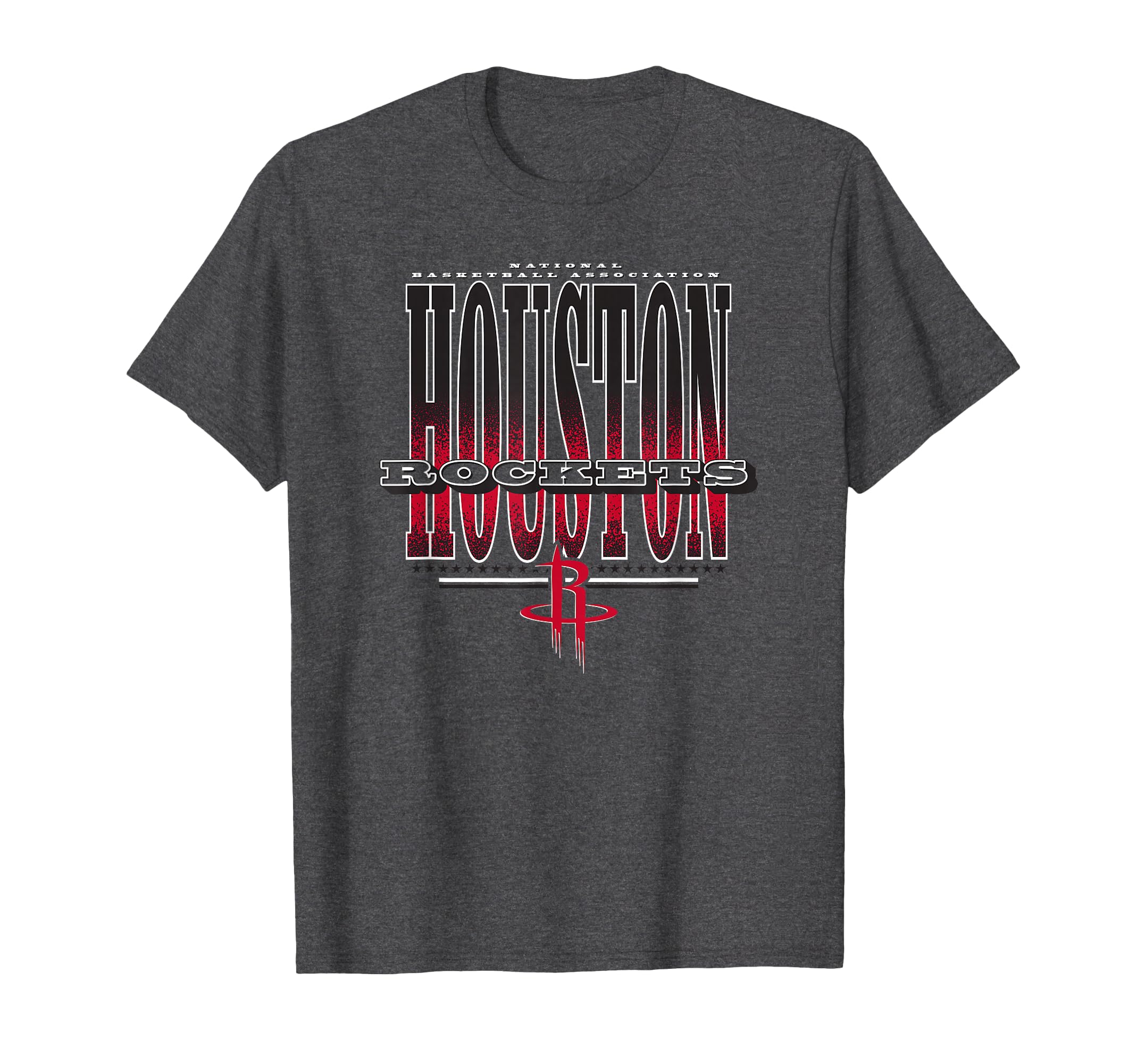 Houston Rockets NBA Stretch T-Shirt, Grey, Small, Unisex-Adults & Unisex-Kids