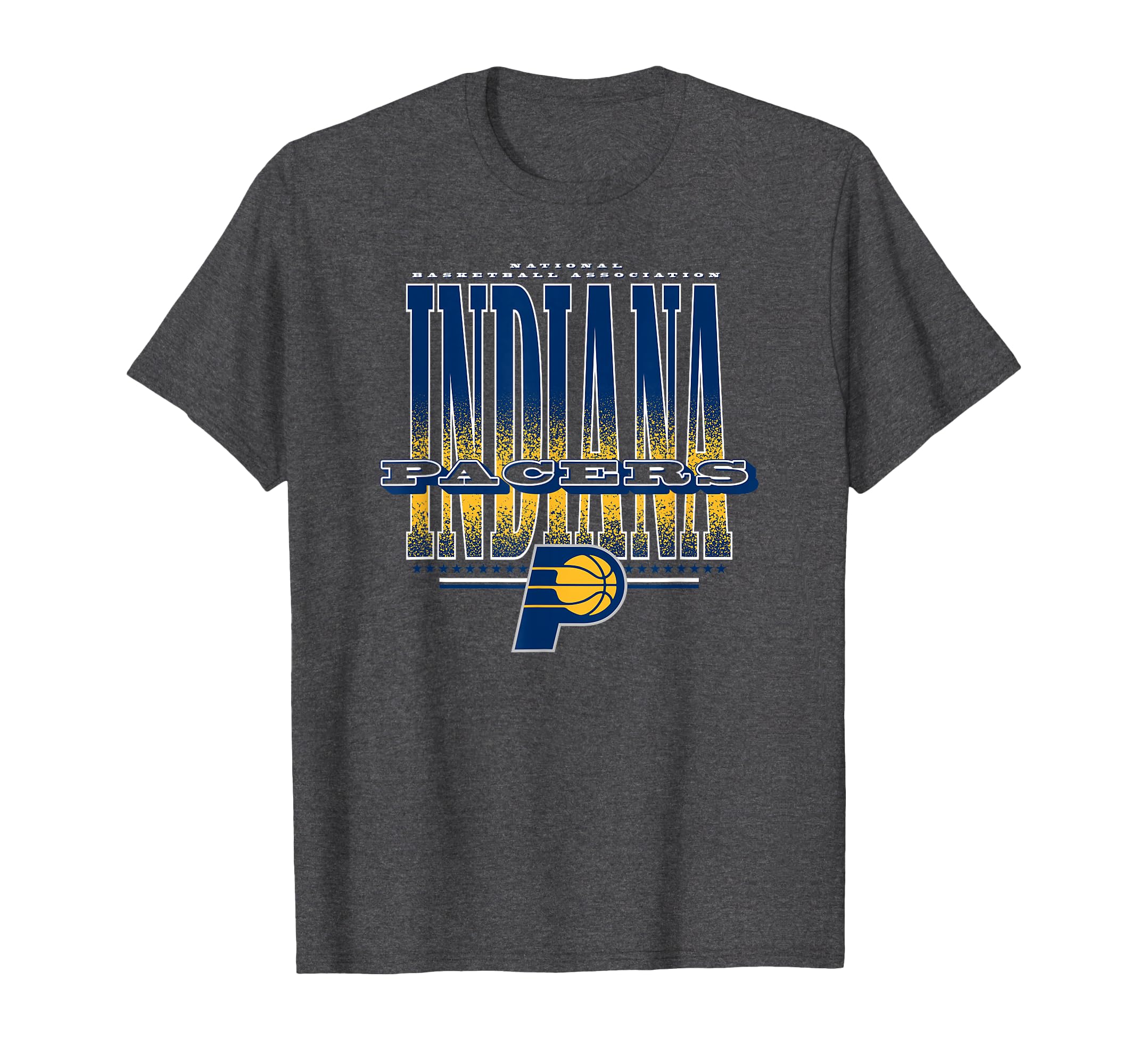Indiana Pacers NBA Grey Stretchable Polyester T-Shirt, Unisex-Adults, Small