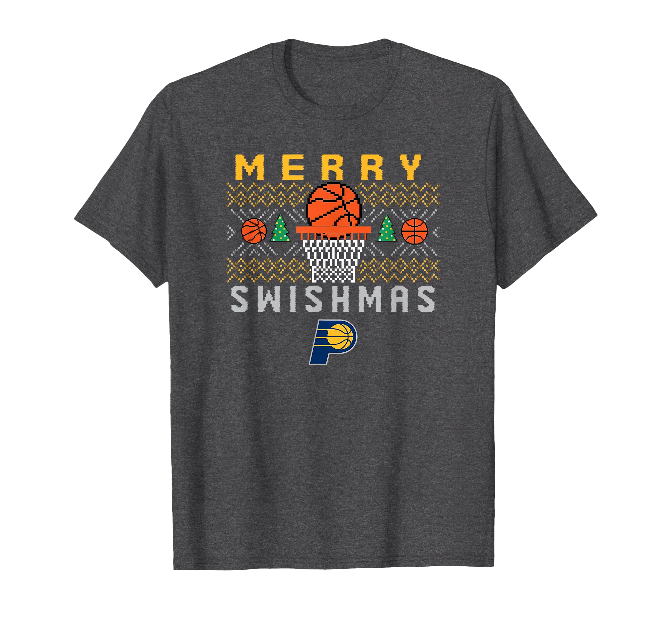 Mens NBA Indiana Pacers Merry Swishmas T-Shirt