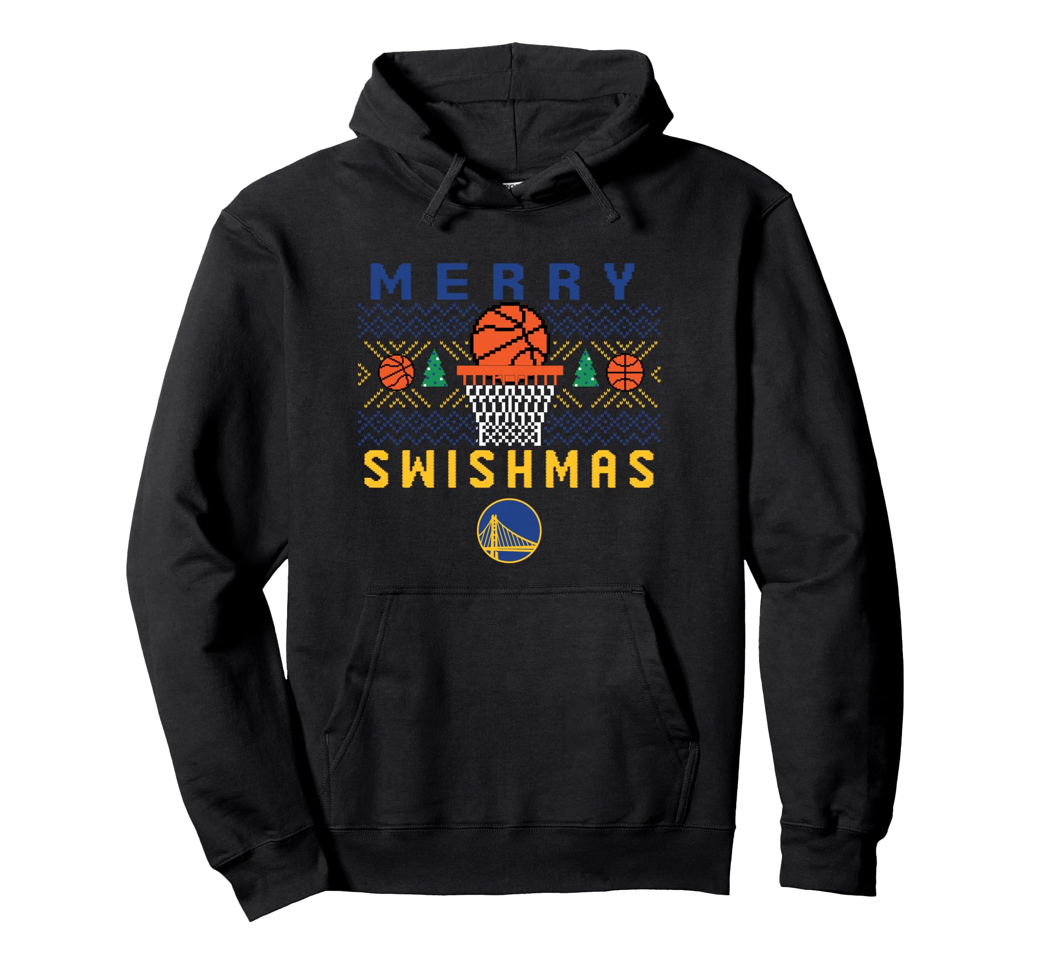 NBA Golden State Warriors Merry Swishmas Pullover Hoodie
