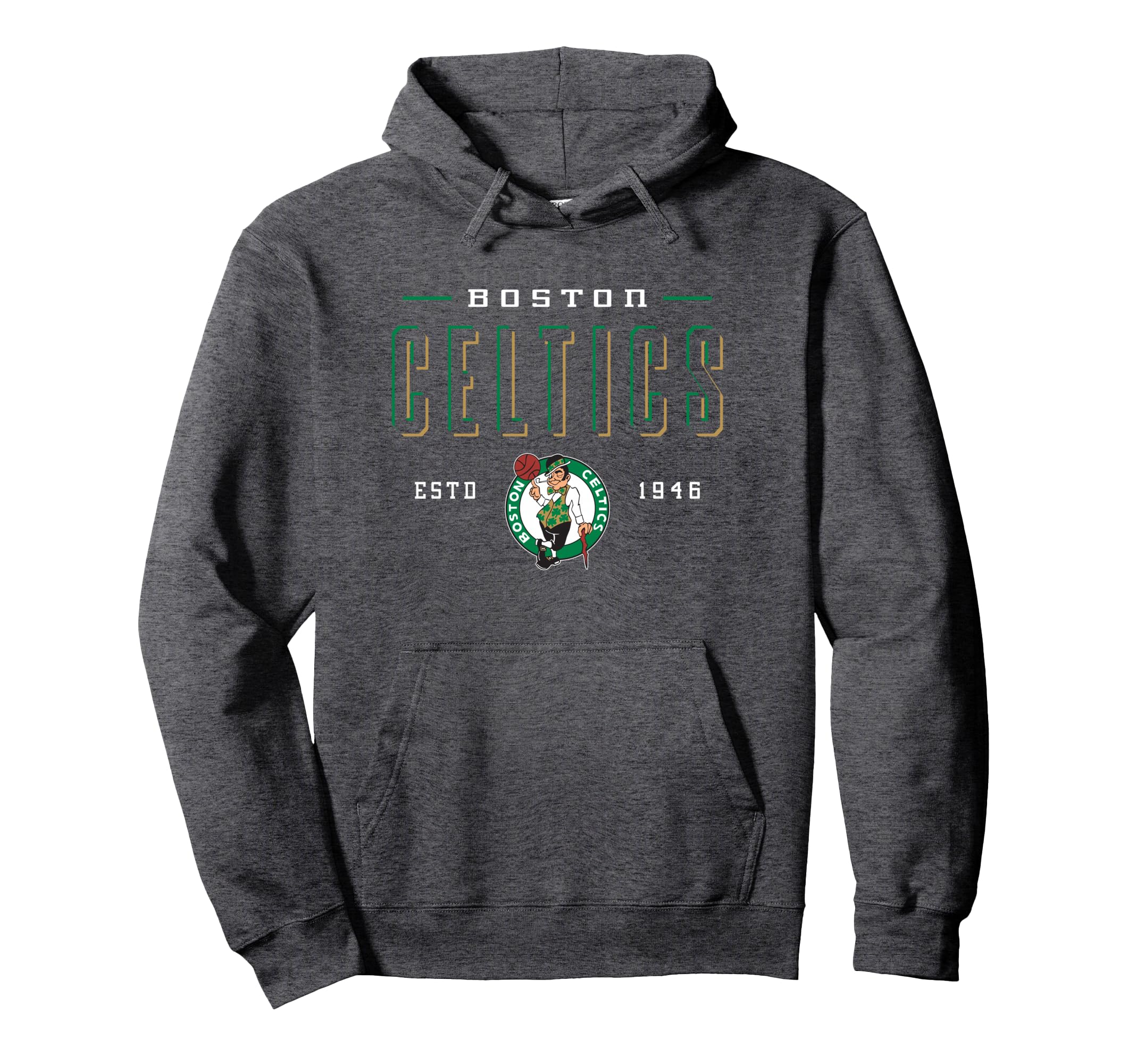 NBA Official Boston Celtics Half Moon Pullover Hoodie