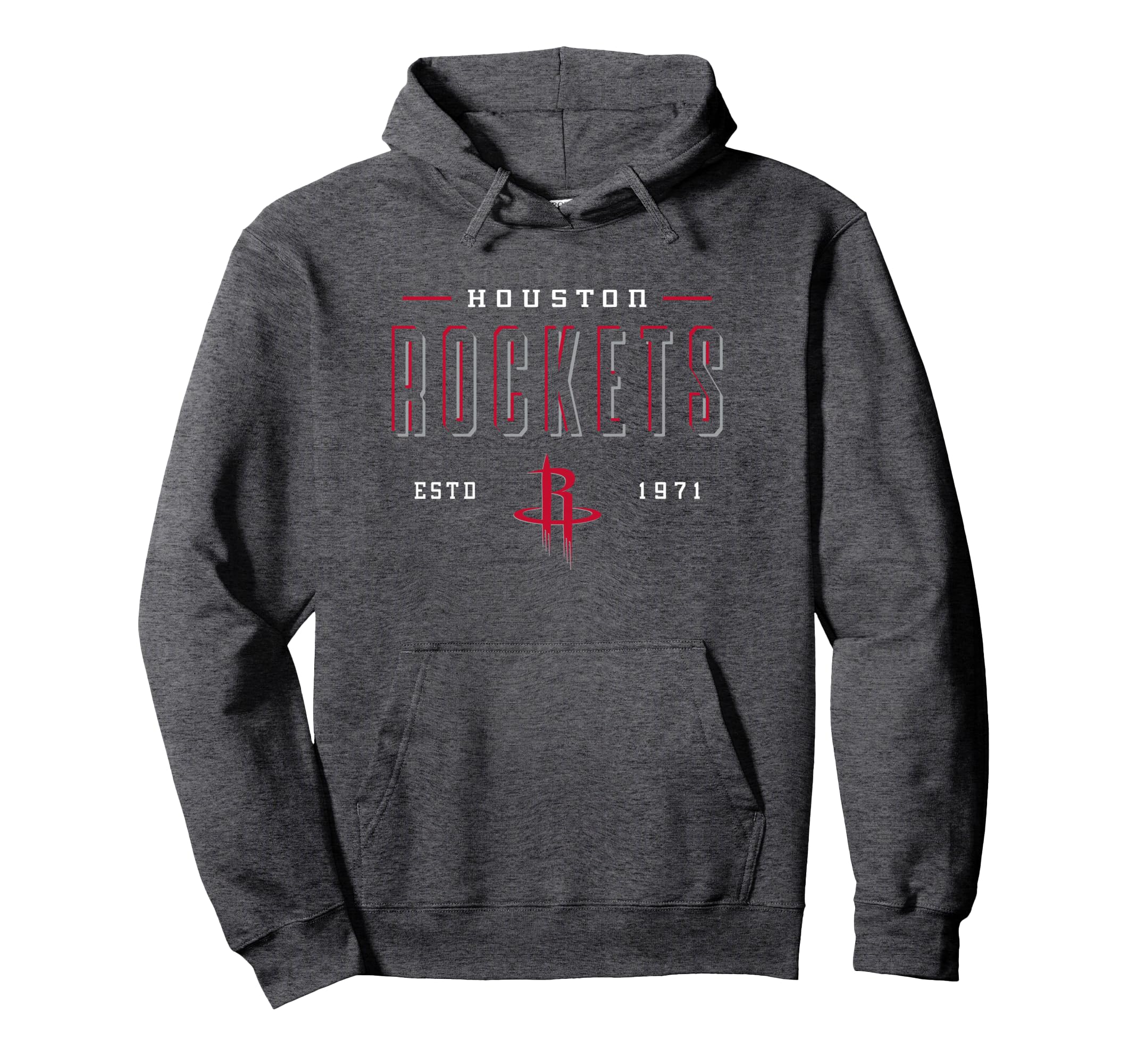 NBA Official Houston Rockets Half Moon Pullover Hoodie