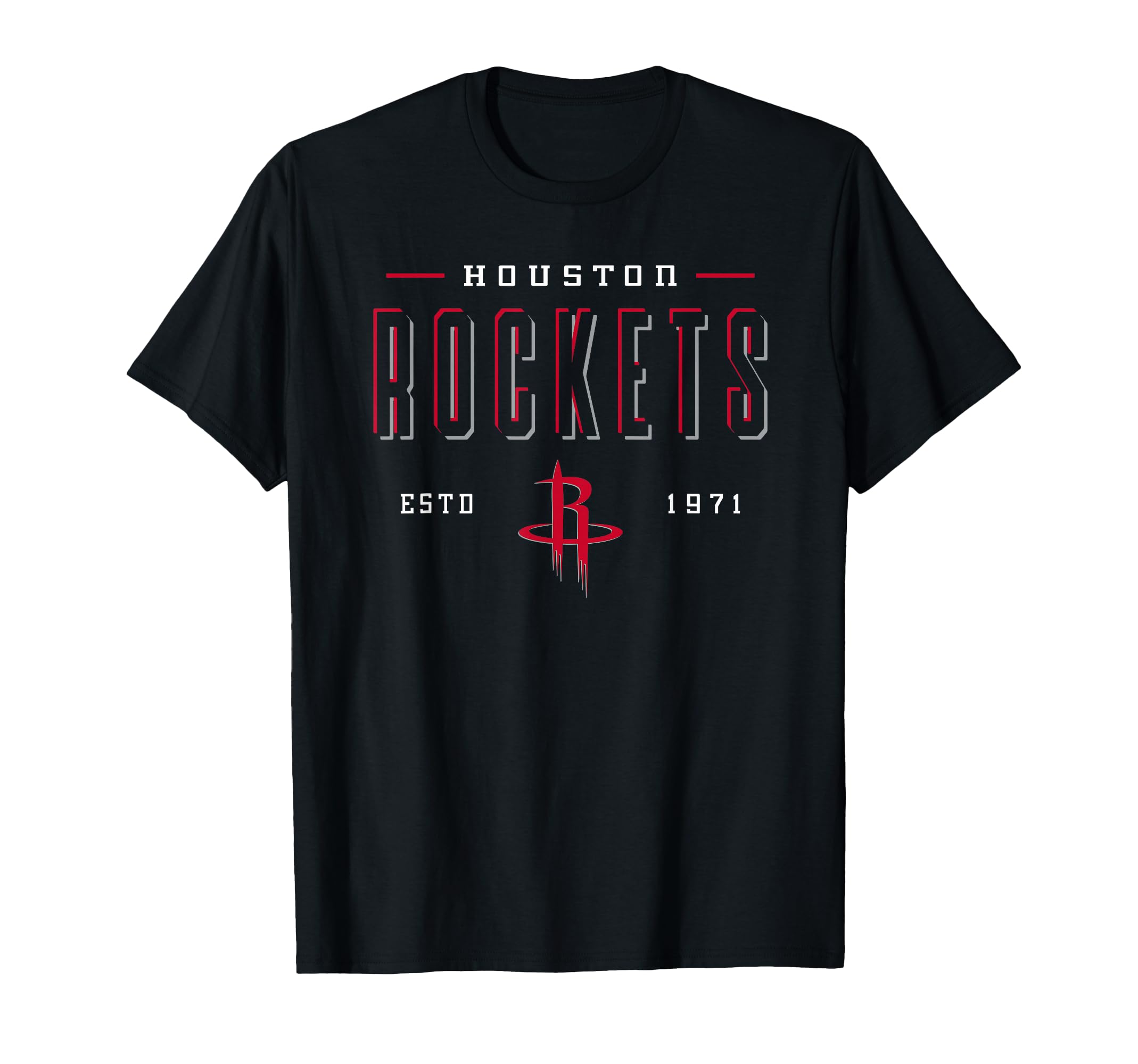 NBA Official Houston Rockets Negative Space T-Shirt