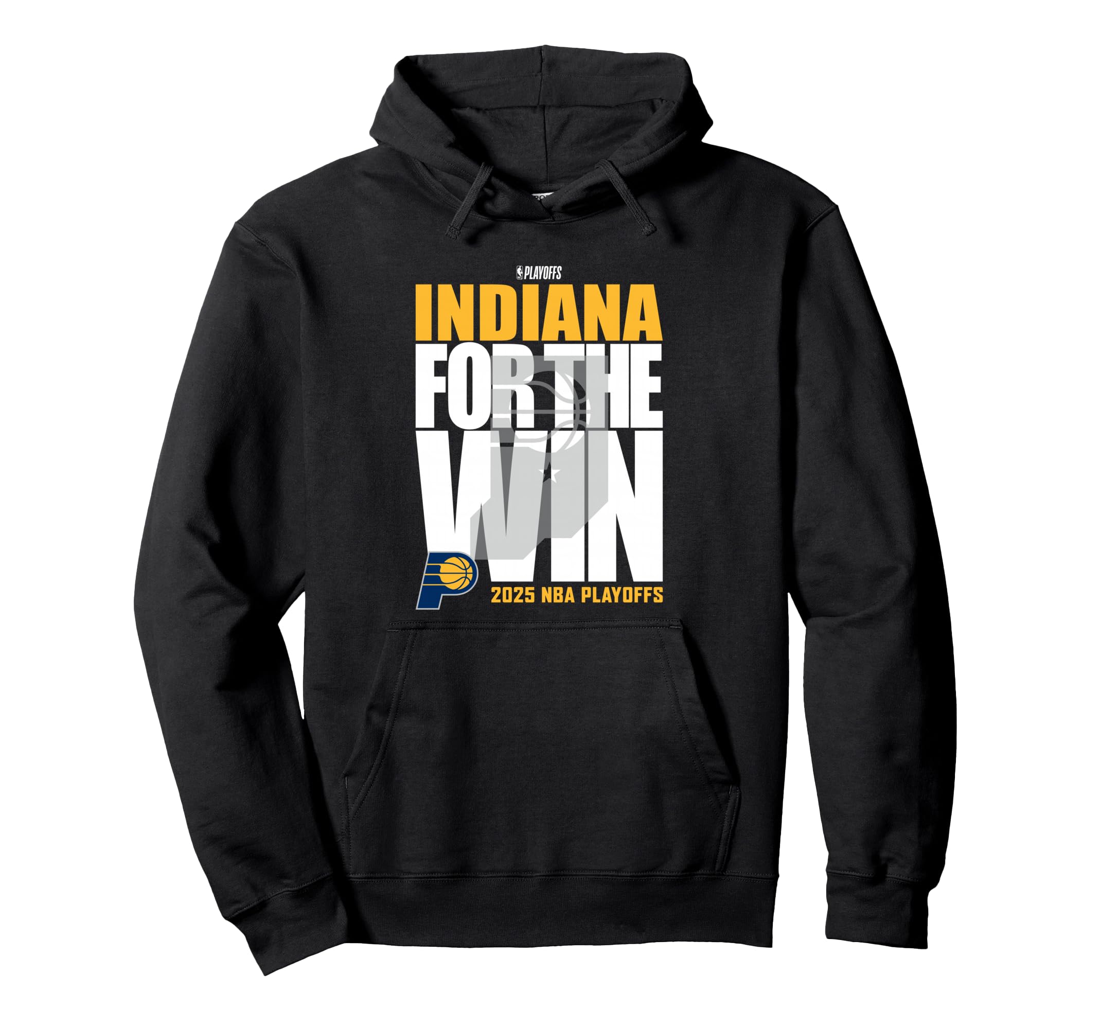 NBA Official Indiana Pacers For the Win Playoffs 2025 Pullover Hoodie
