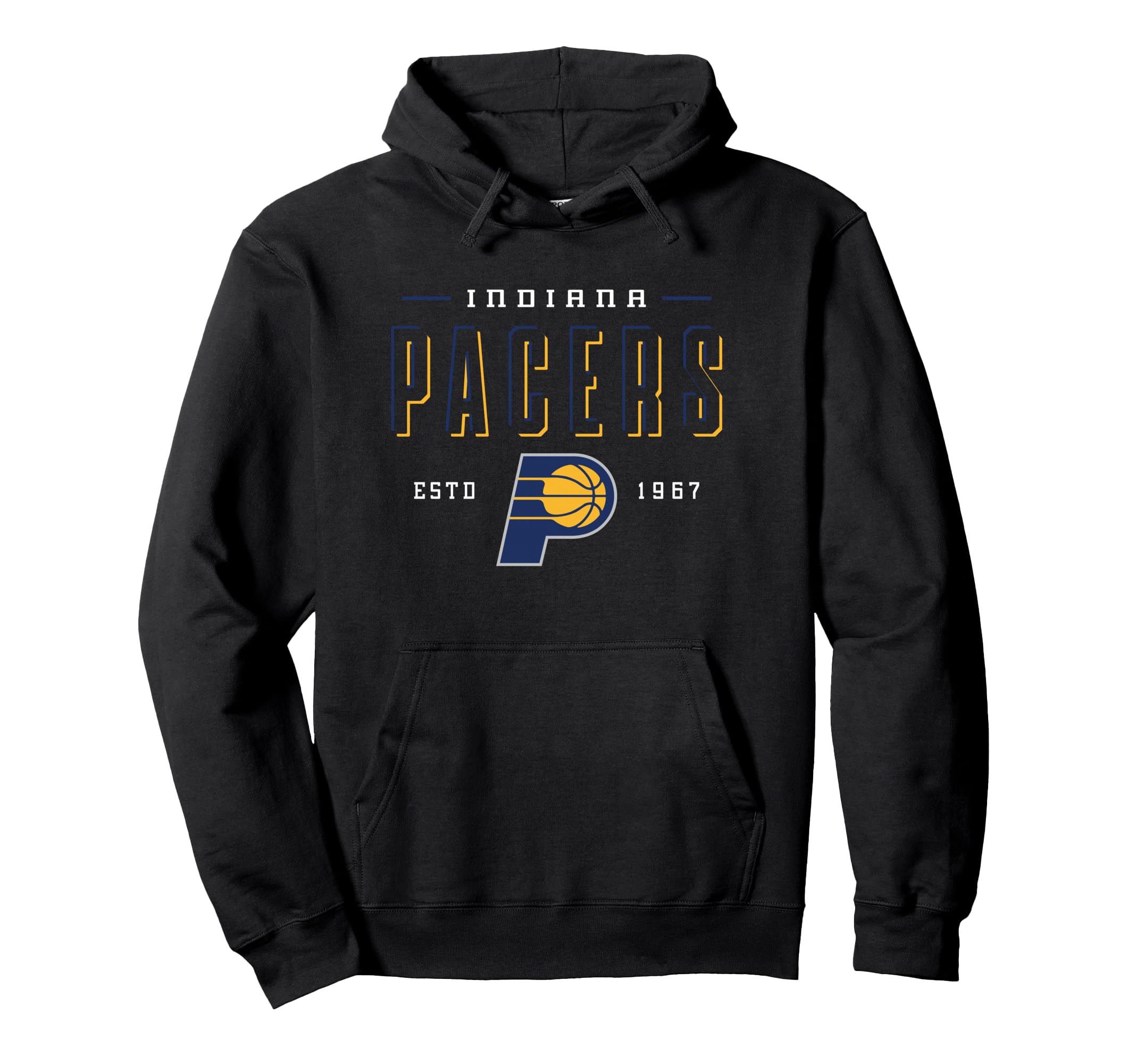NBA Official Indiana Pacers Half Moon Pullover Hoodie