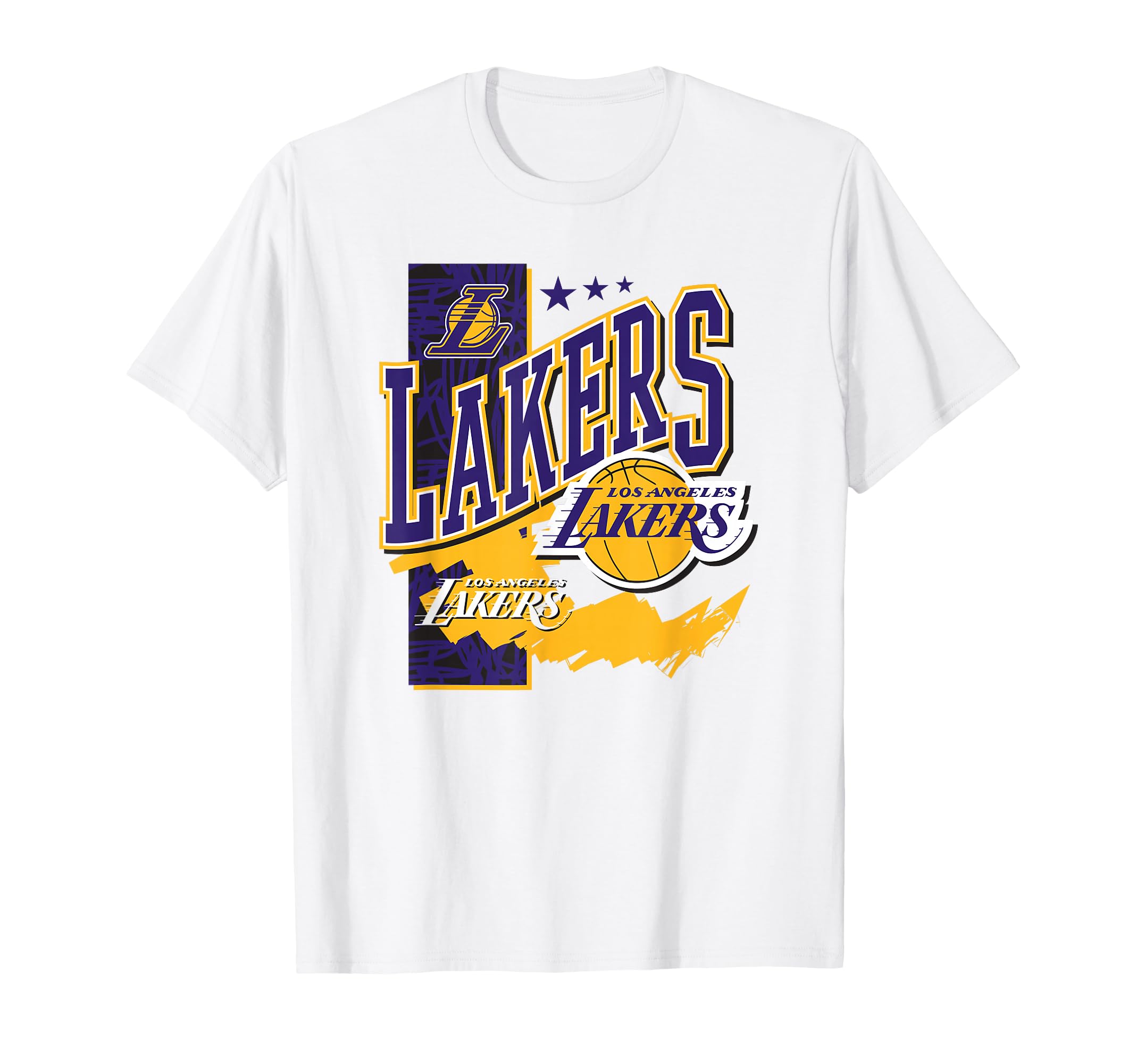 NBA Official Los Angeles Lakers Barred Player T-Shirt