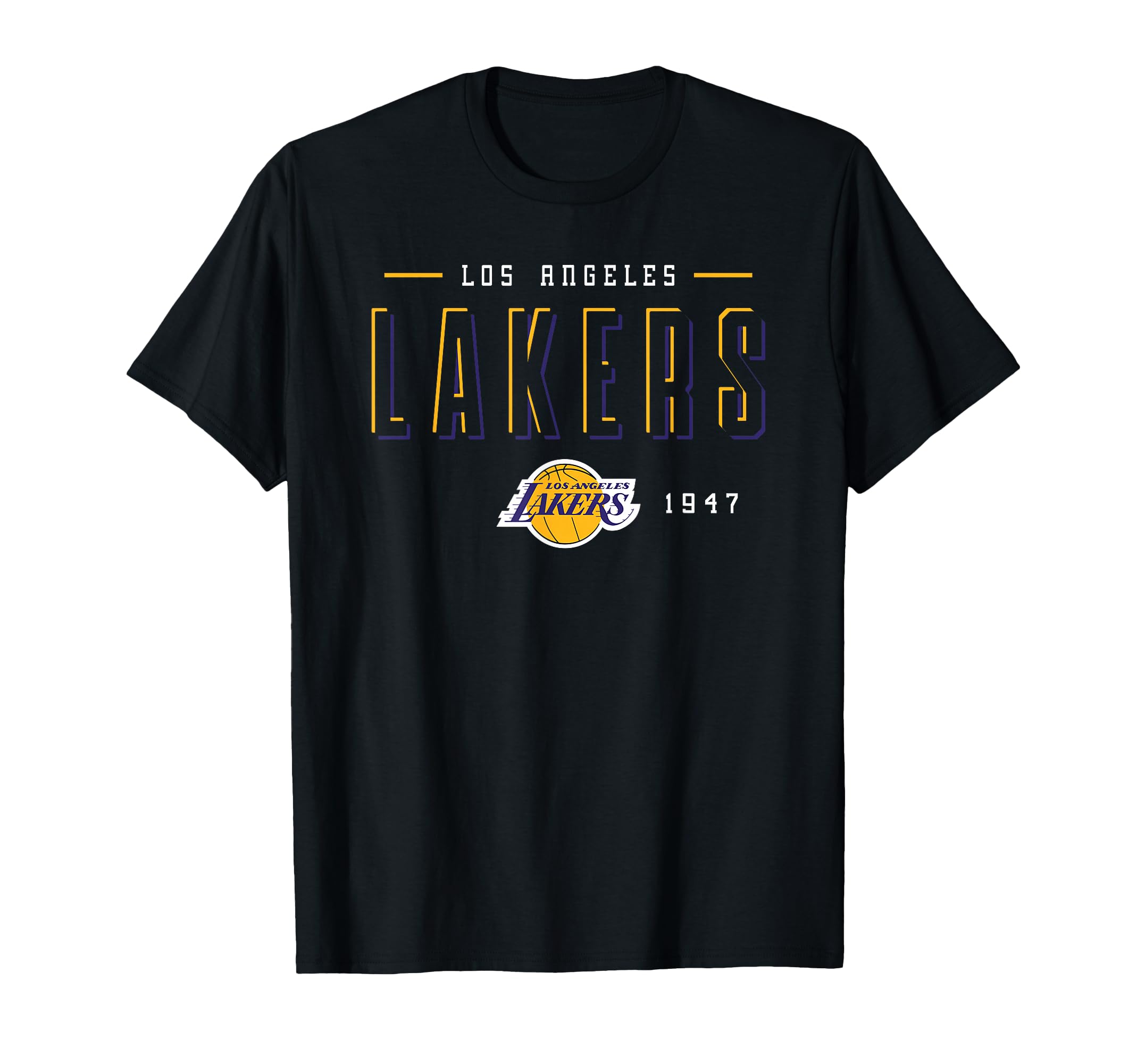 NBA Official Los Angeles Lakers Negative Space T-Shirt