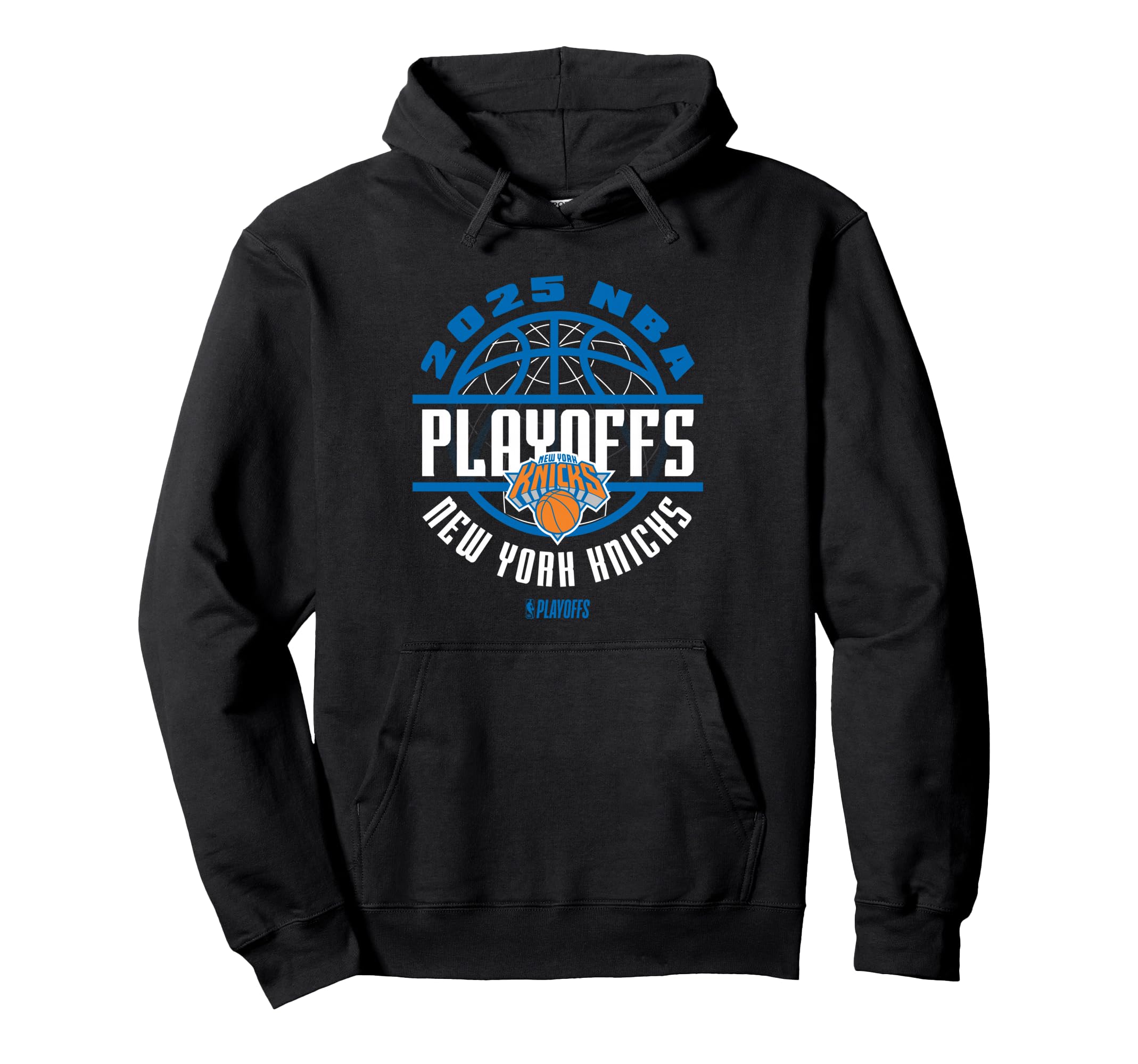 NBA Official New York Knicks Playoffs 2025 Game Time Pullover Hoodie