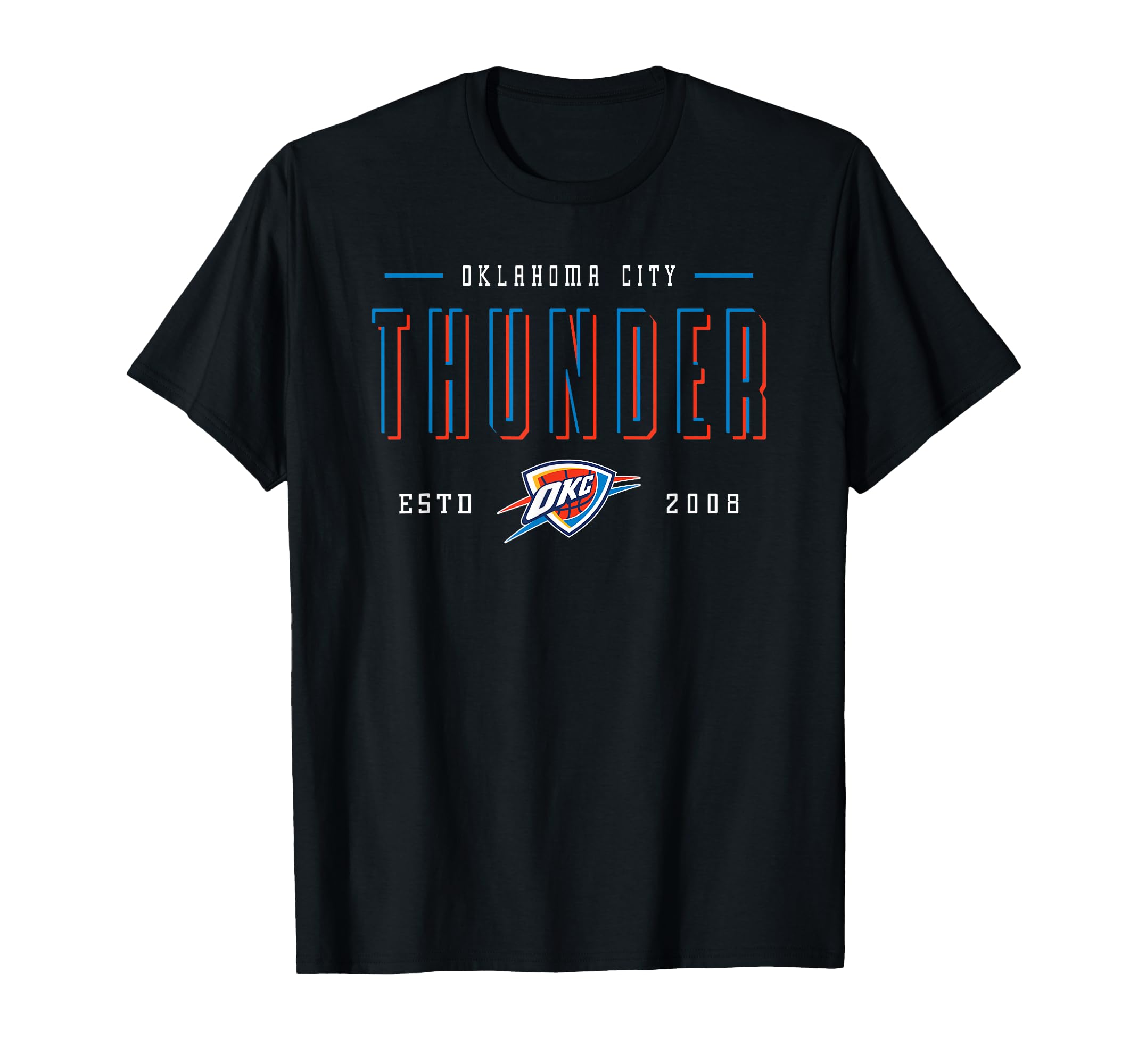 NBA Official Oklahoma City Thunder Negative Space T-Shirt