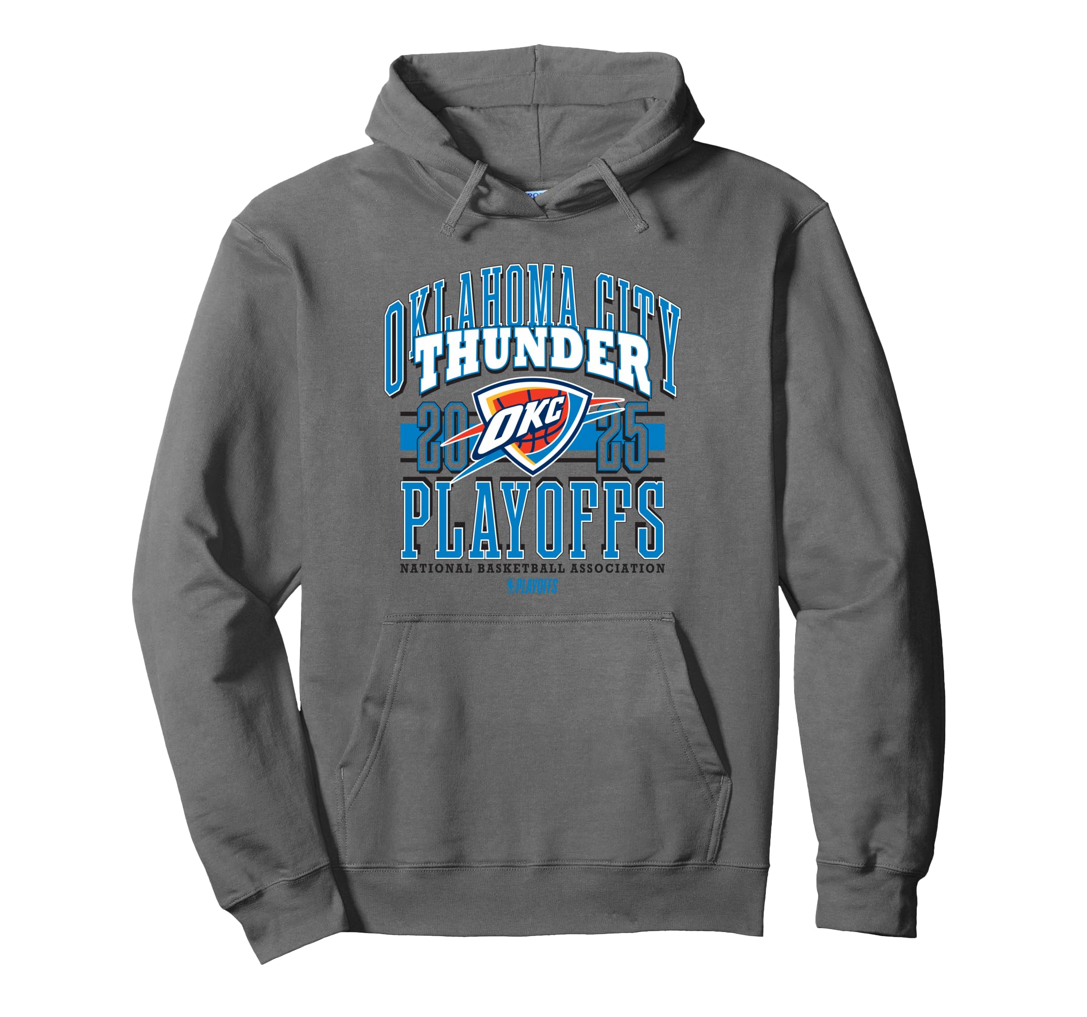 NBA Official Oklahoma City Thunder Playoffs 2025 Showtime Pullover Hoodie