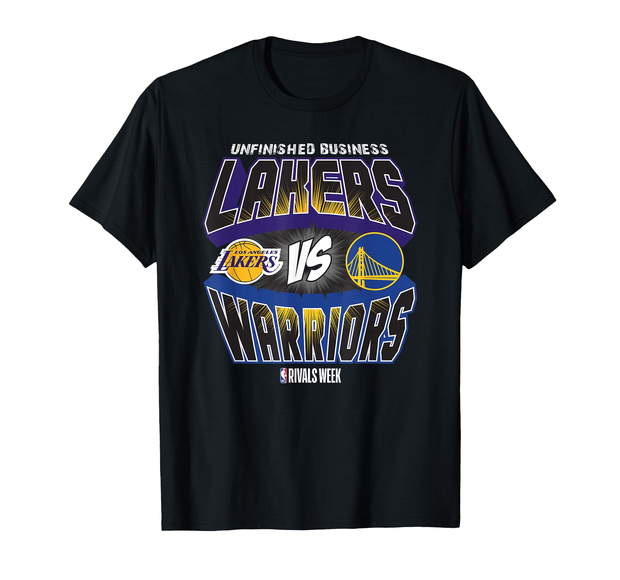 NBA Rivals Los Angeles Lakers VS. Golden State Warriors T-Shirt