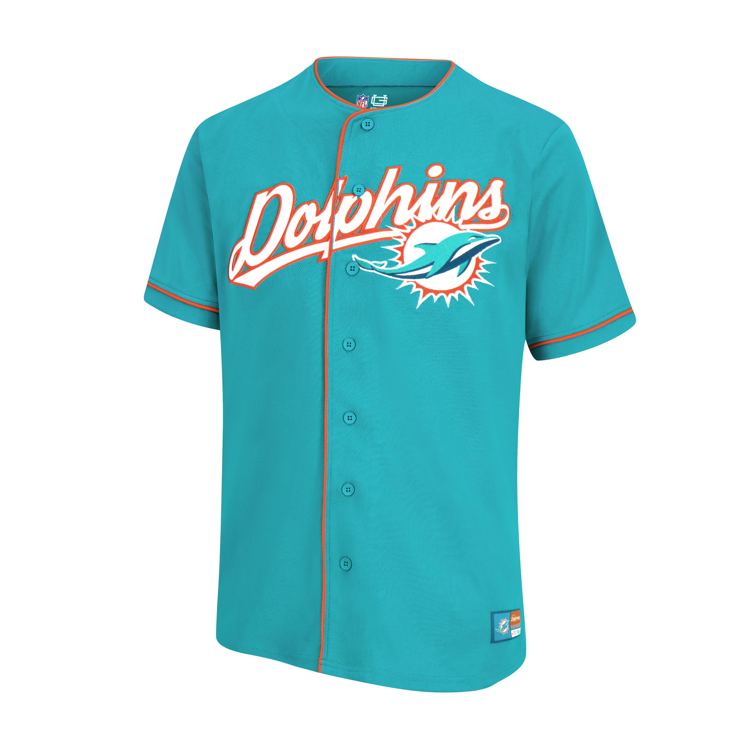 Ultra Game Adult's NFL Official Button Down Baseball Mesh Jersey Shirt - Image 2