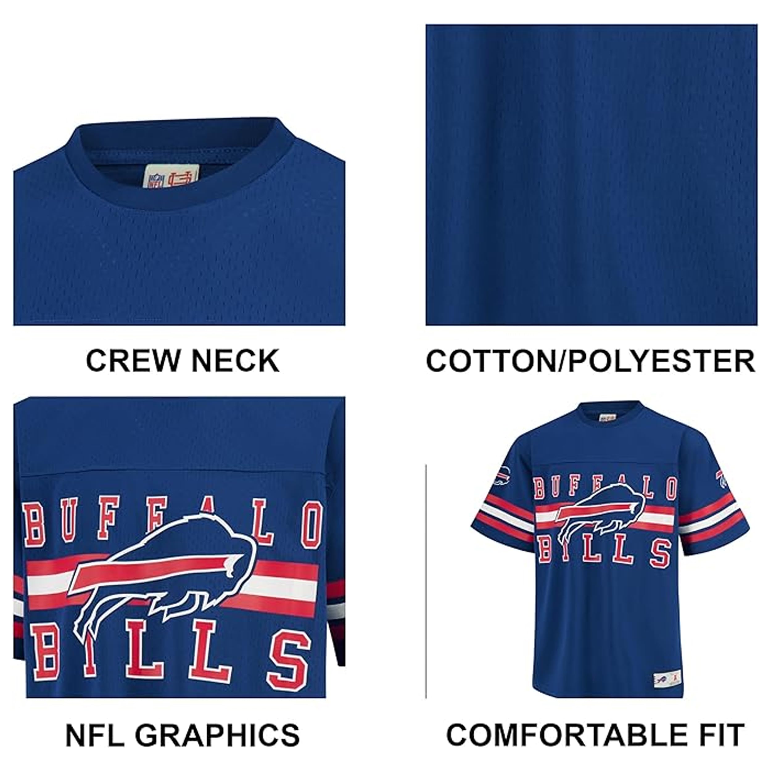 Ultra Game Adults NFL Official Soft Mesh Vintage Beast Mode Jersey T-Shirt - Image 5