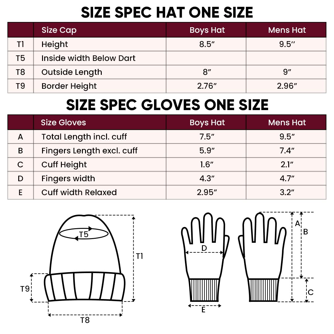 Ultra Game Adults NFL Official Super Soft Winter Beanie Knit Hat With Warm Touch Screen Gloves - Image 7