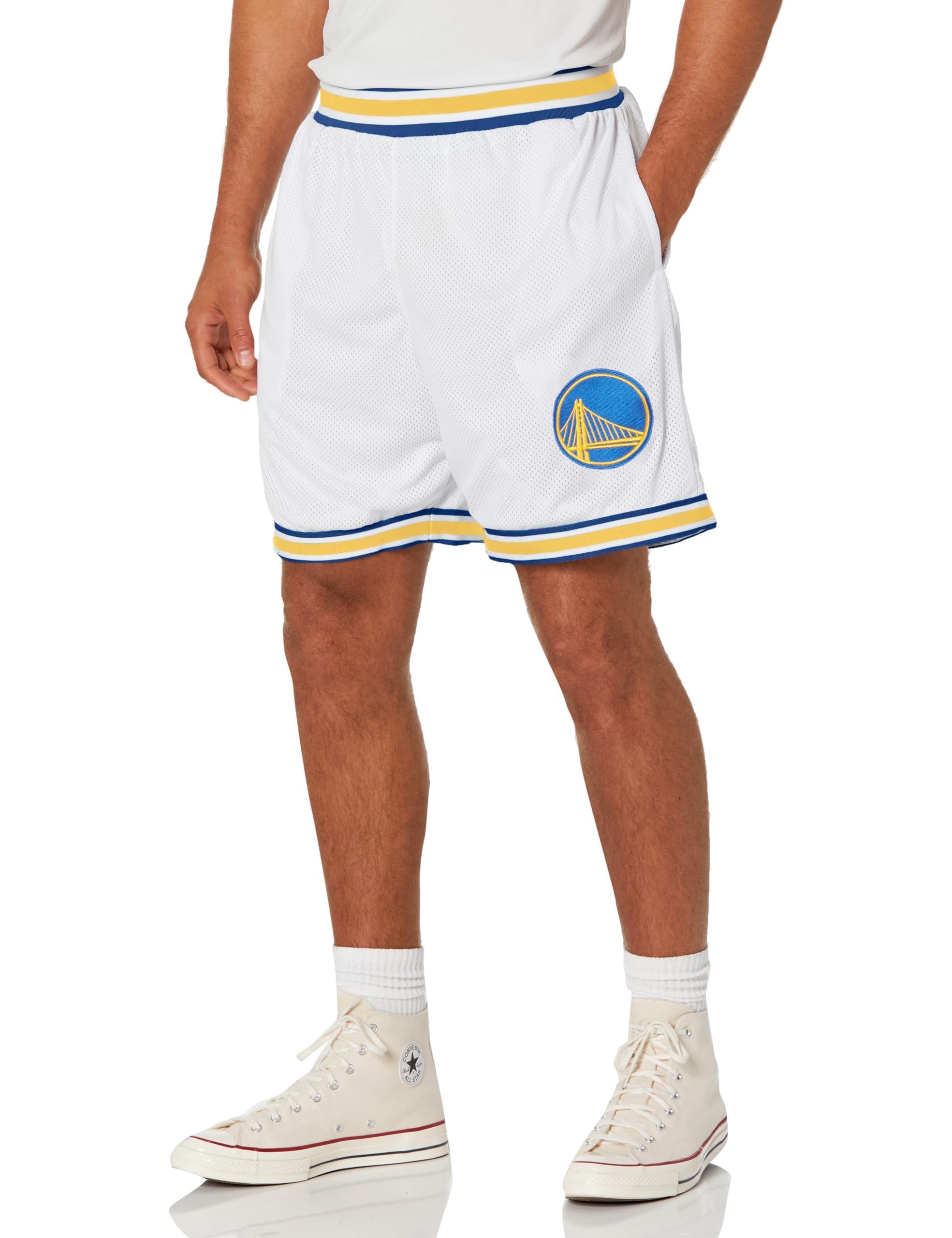 Ultra Game Men's NBA Official Active Knit 8" Showtime Basketball Training Shorts - Image 4