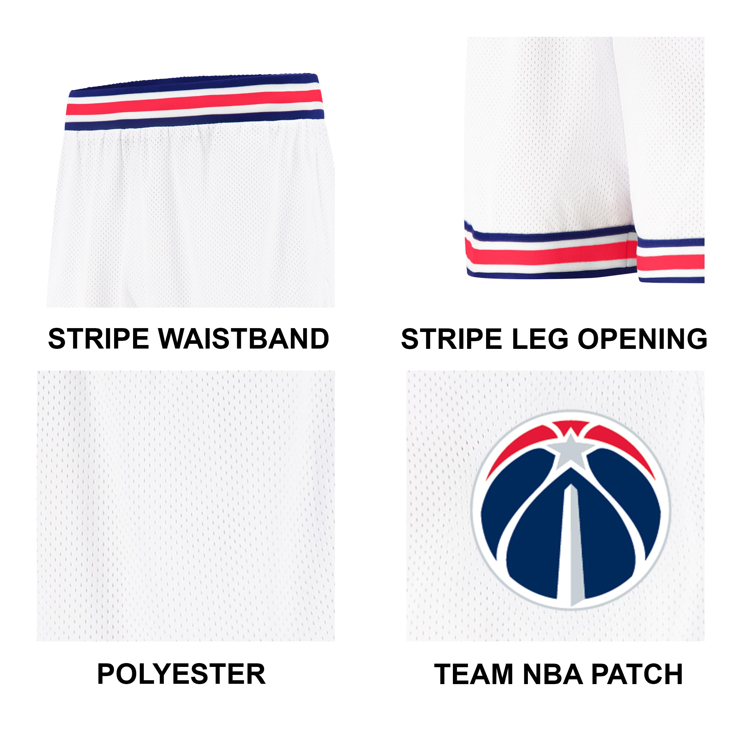 Ultra Game Men's NBA Official Active Knit 8" Showtime Basketball Training Shorts - Image 5