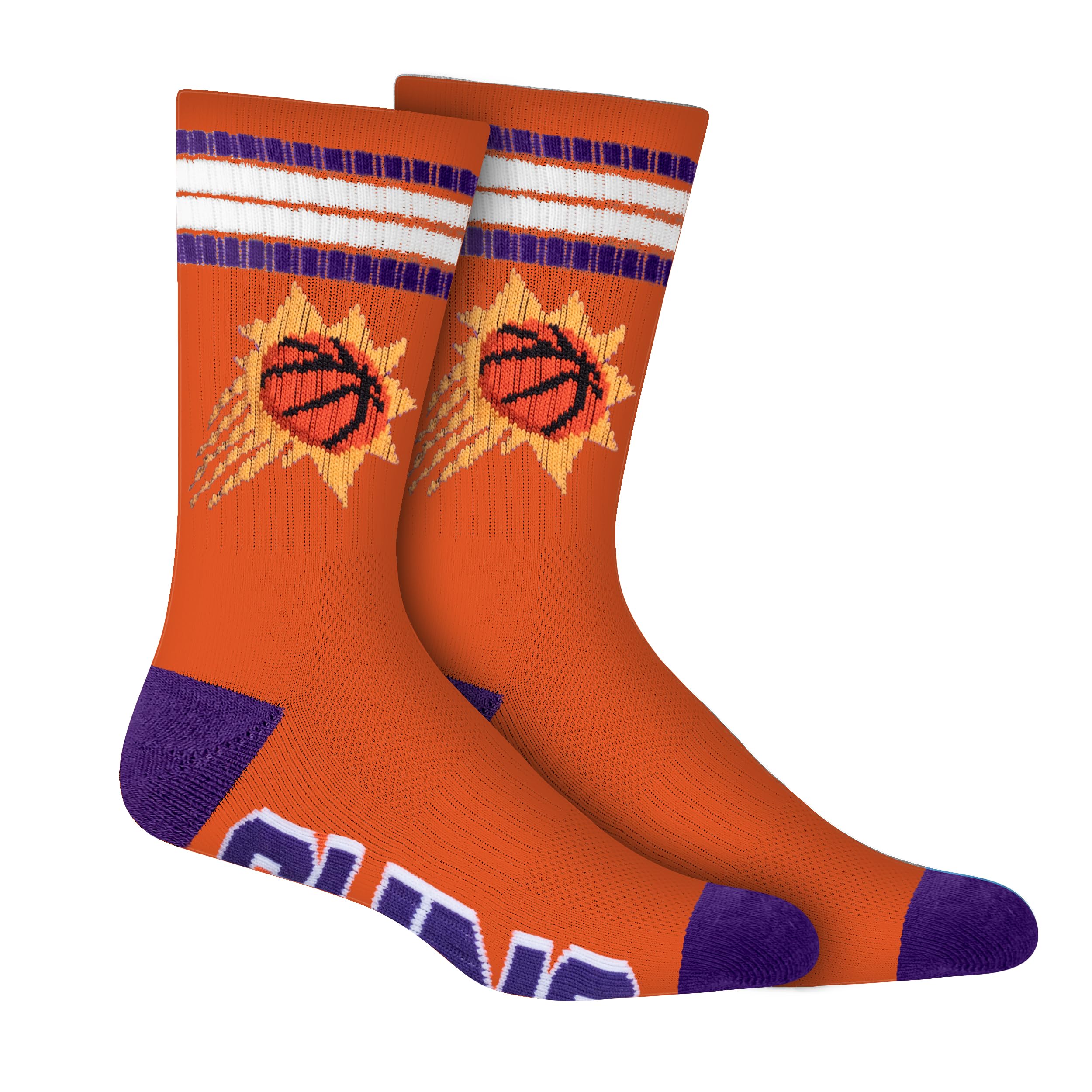 Ultra Game Men's NBA Official Athletic Cushioned Secure Fit Team Crew Socks-3 Pack - Image 3