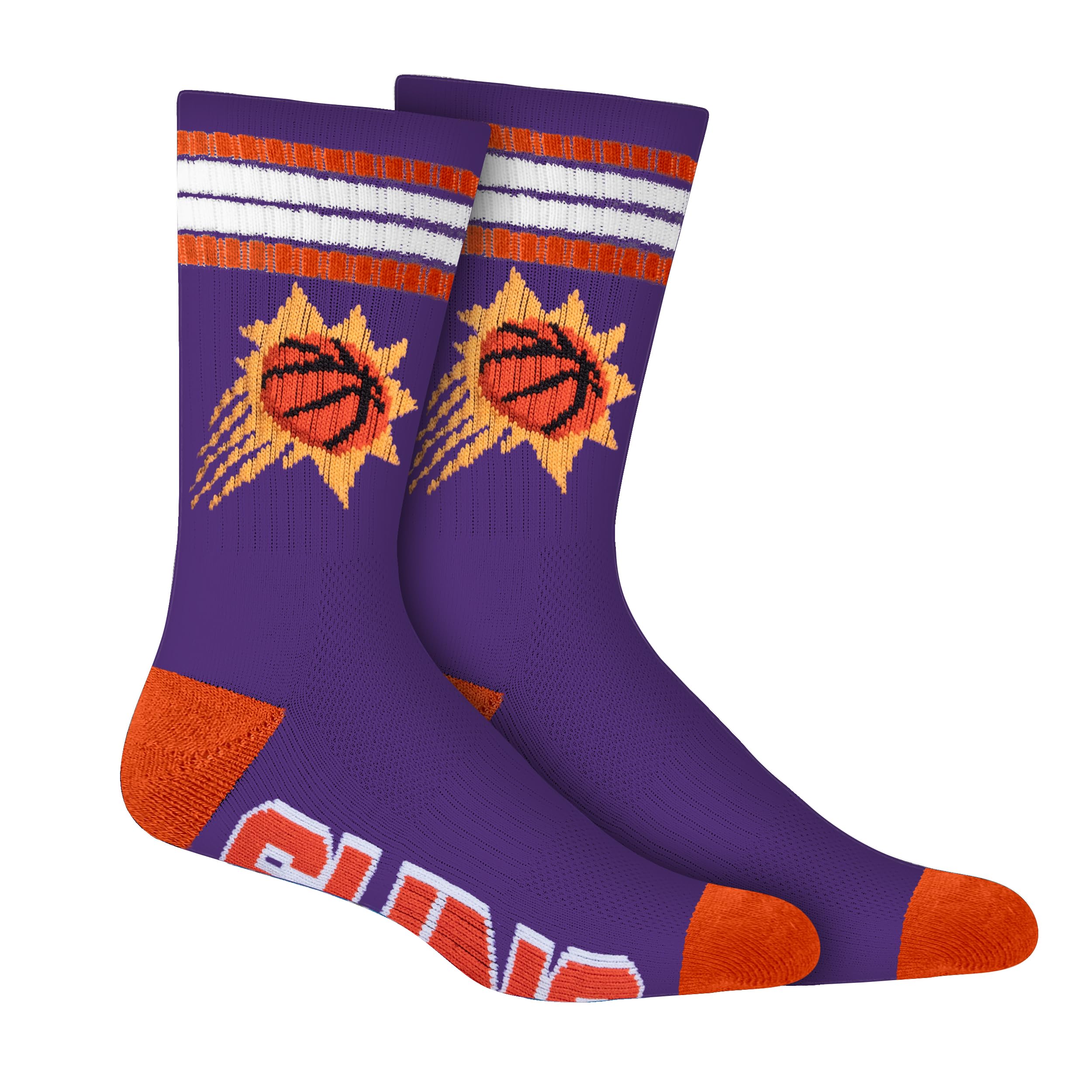 Ultra Game Men's NBA Official Athletic Cushioned Secure Fit Team Crew Socks-3 Pack - Image 4