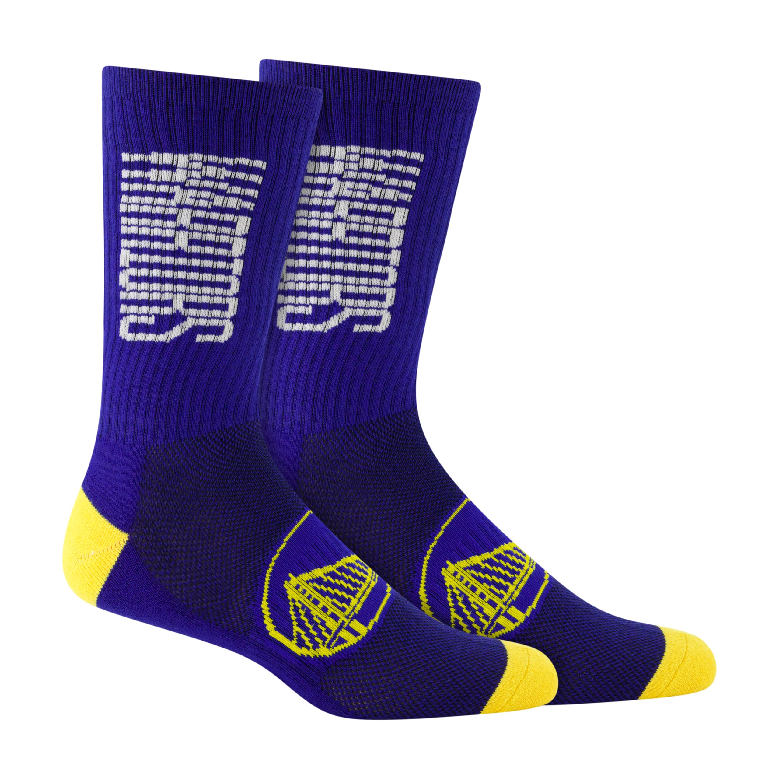 Ultra Game Men's NBA Official Athletic Cushioned Vertical Attack Team Crew Socks-3 Pack - Image 3