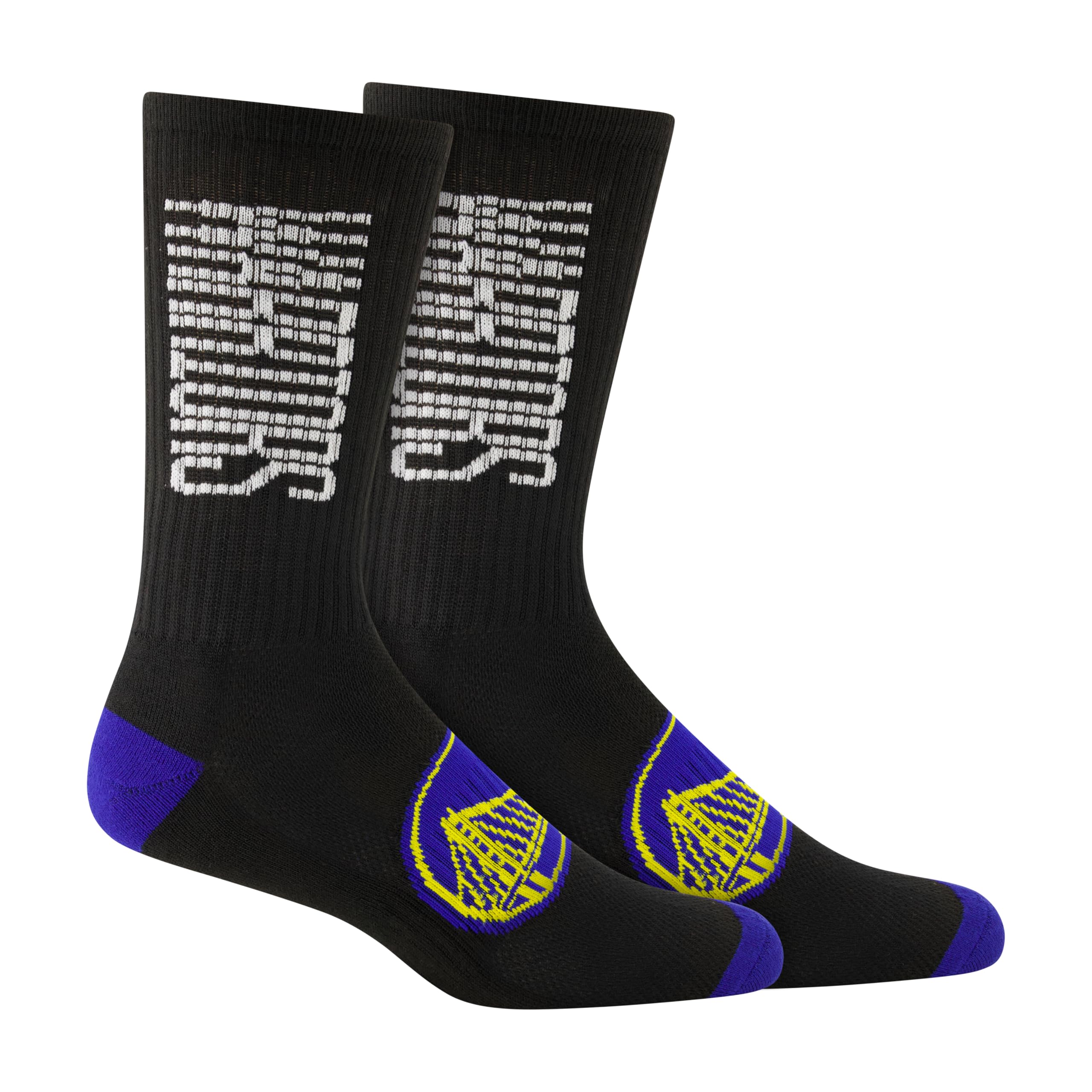 Ultra Game Men's NBA Official Athletic Cushioned Vertical Attack Team Crew Socks-3 Pack - Image 4