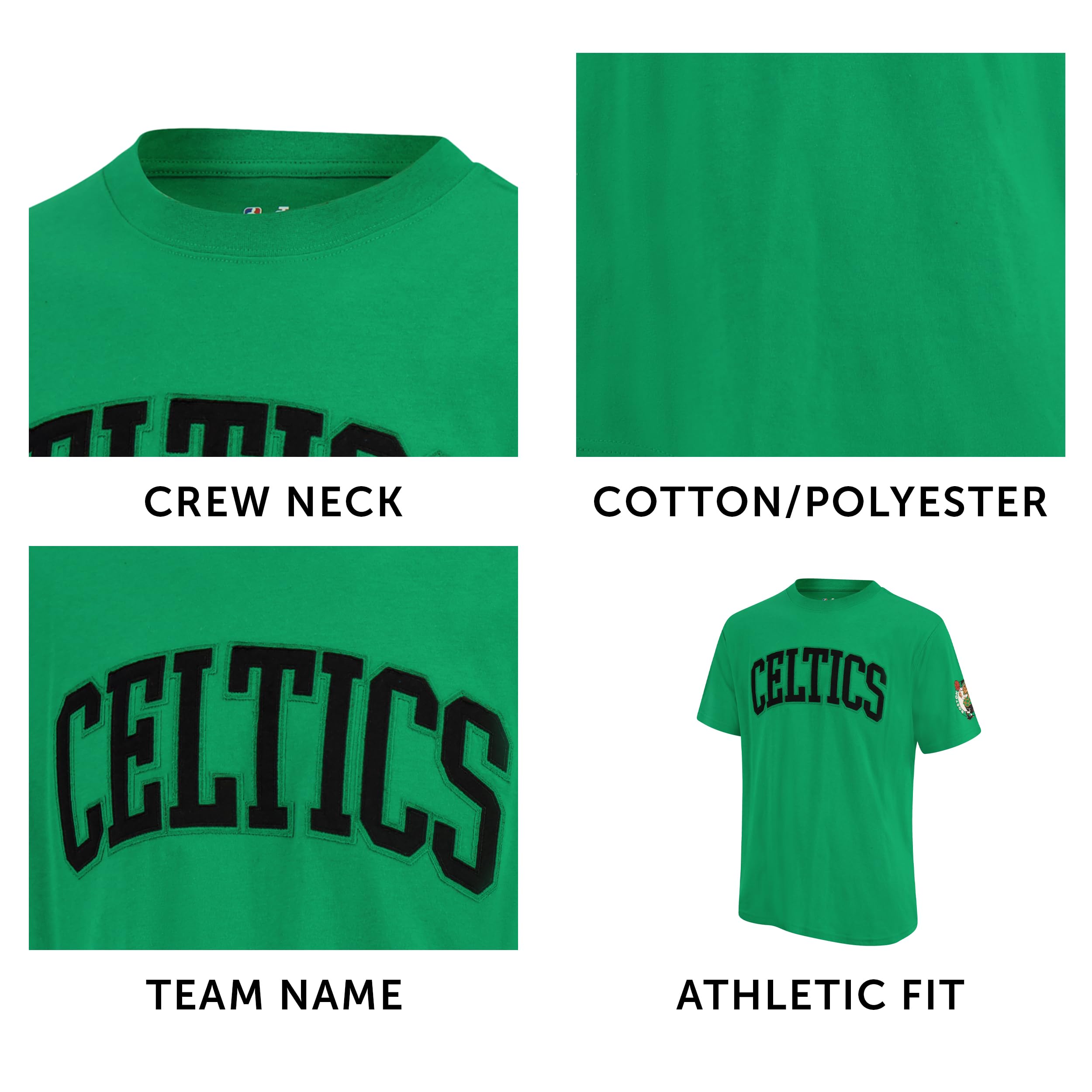 Ultra Game Men's NBA Official Embroidered Letters Super Soft T-Shirt - Image 5