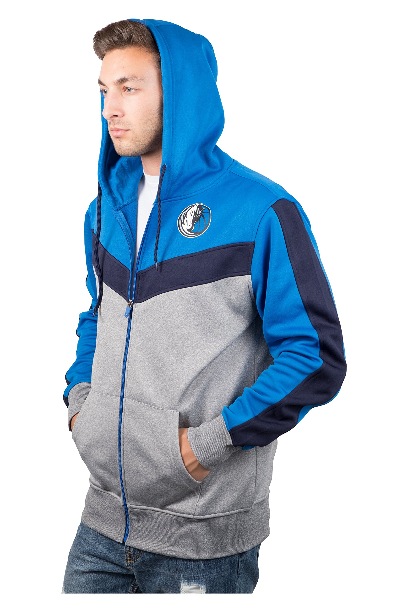 Ultra Game Men's NBA Official Full Zip Hoodie Sweatshirt - Image 3
