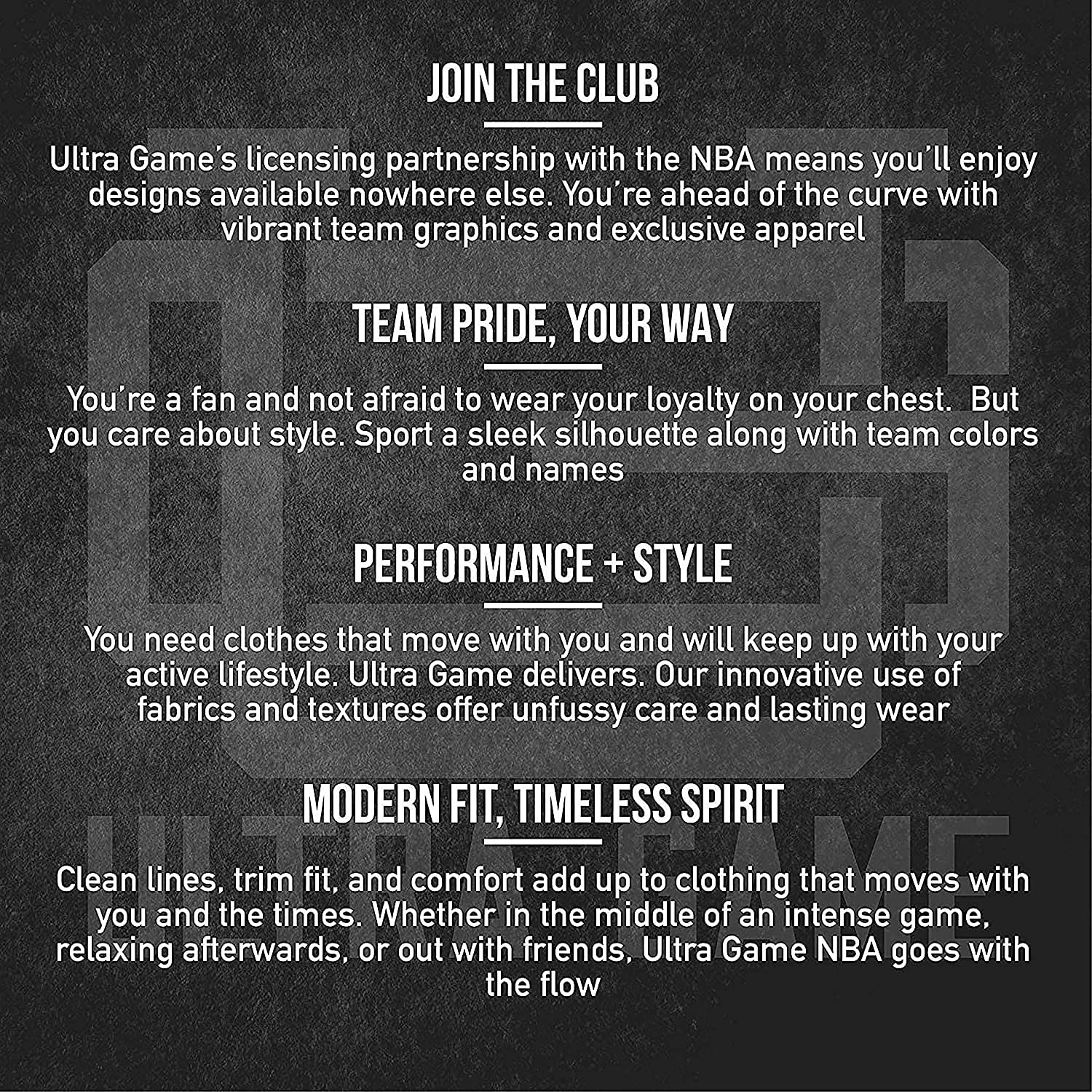 Ultra Game Men's NBA Official Long Sleeve Active Quarter Zip Pullover T-Shirt - Image 4