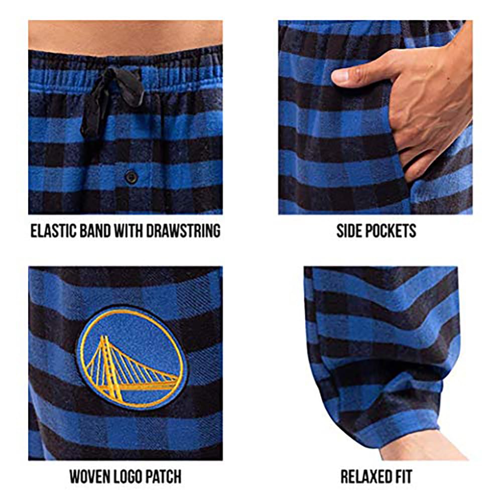 Ultra Game Men's NBA Official Sleepwear Super Soft Flannel Pajama Loungewear Pants - Image 3