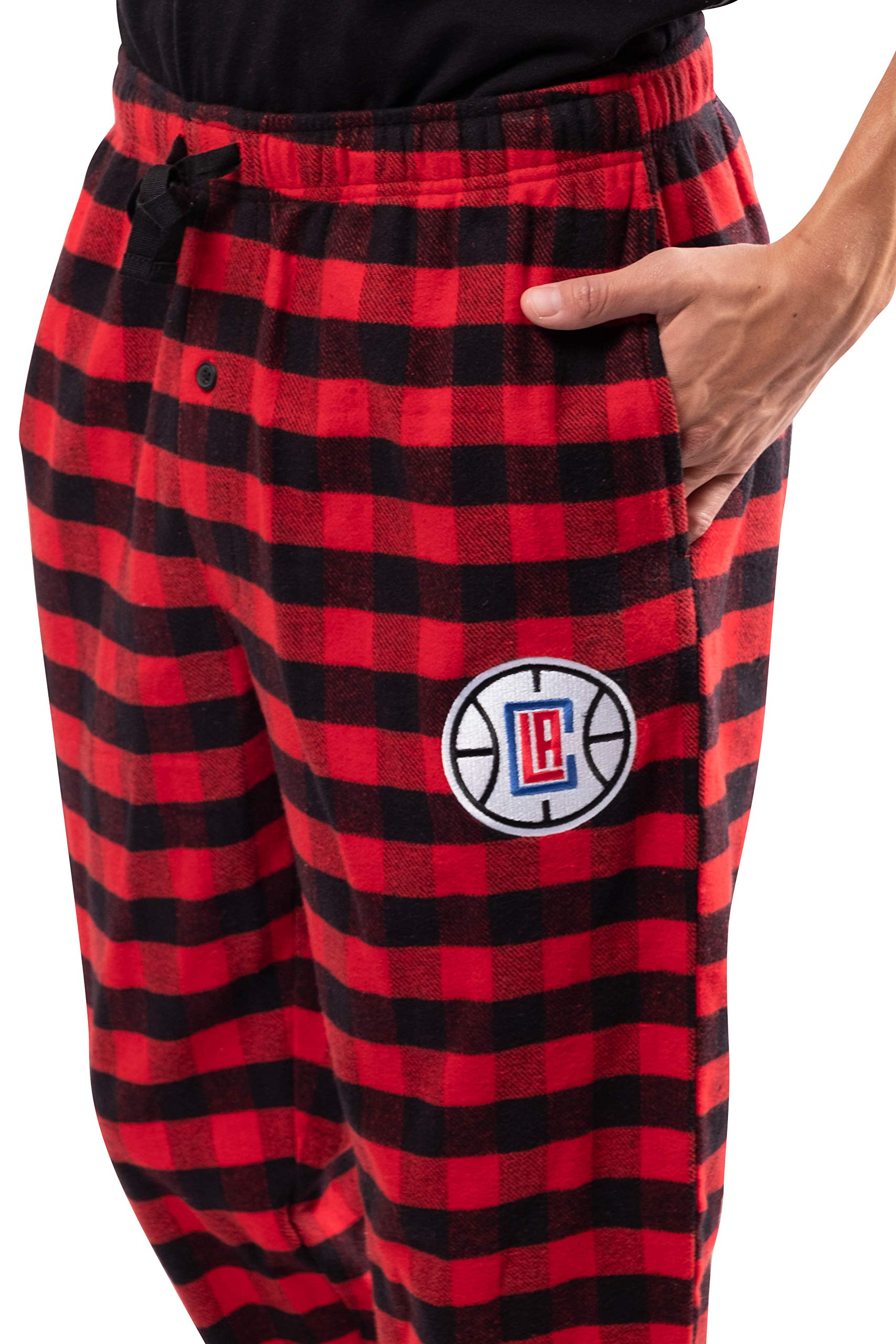 Ultra Game Men's NBA Official Sleepwear Super Soft Flannel Pajama Loungewear Pants - Image 4