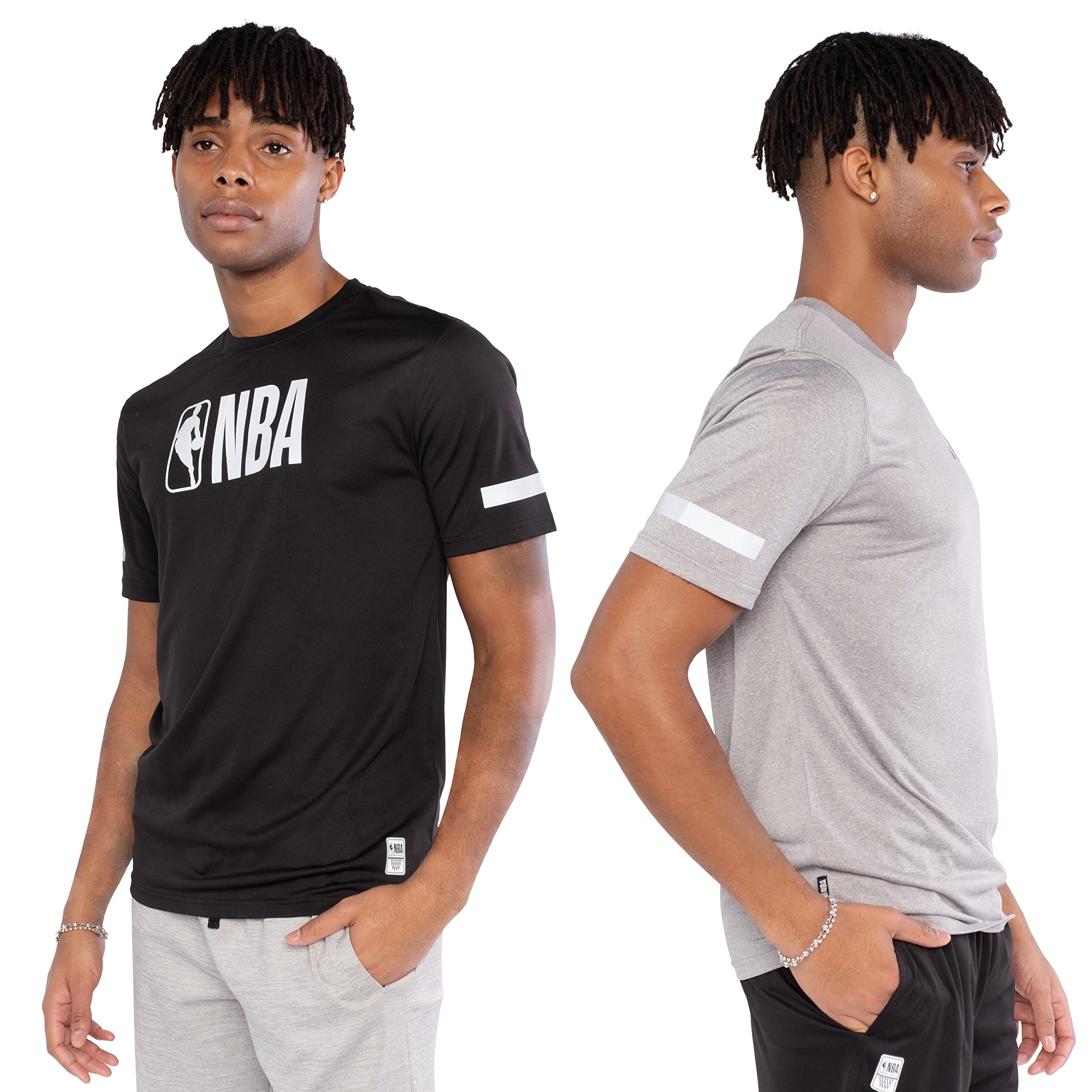Ultra Game Men’s NBA Official Super-Soft 2 Pack Active Tee Shirt - Image 3