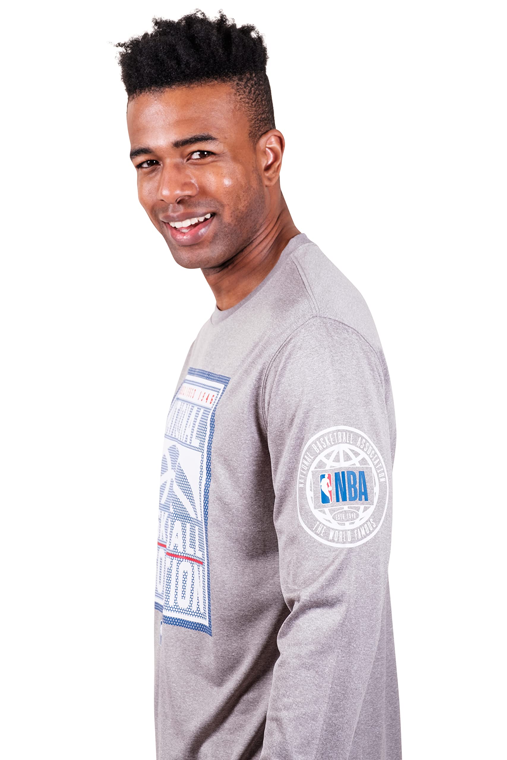 Ultra Game Men's NBA Official Super-Soft Active Long Sleeve T-Shirt - Image 3