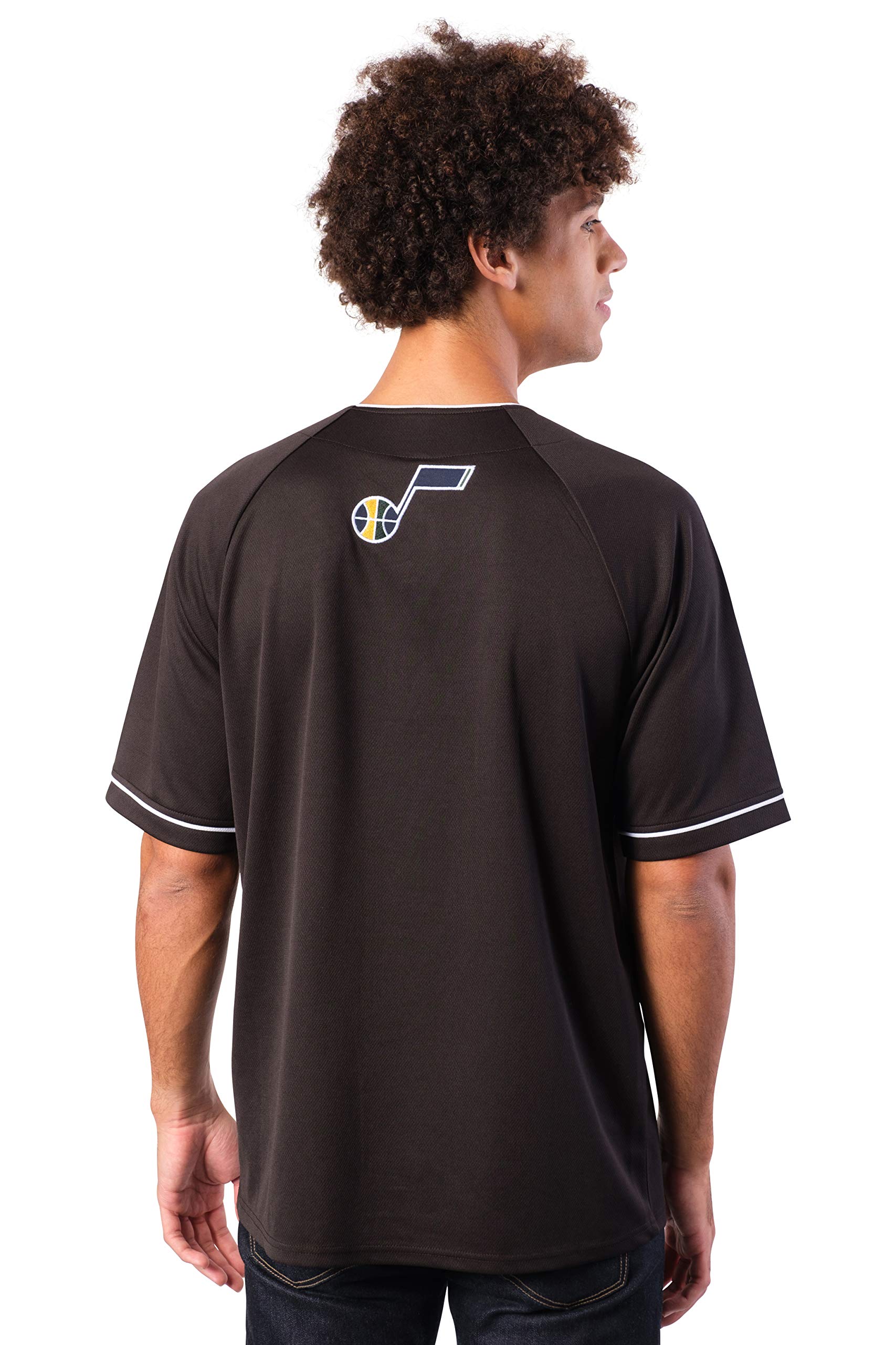 Ultra Game Men’s NBA Official Super Soft Button Down Jersey Baseball Shirt - Image 2