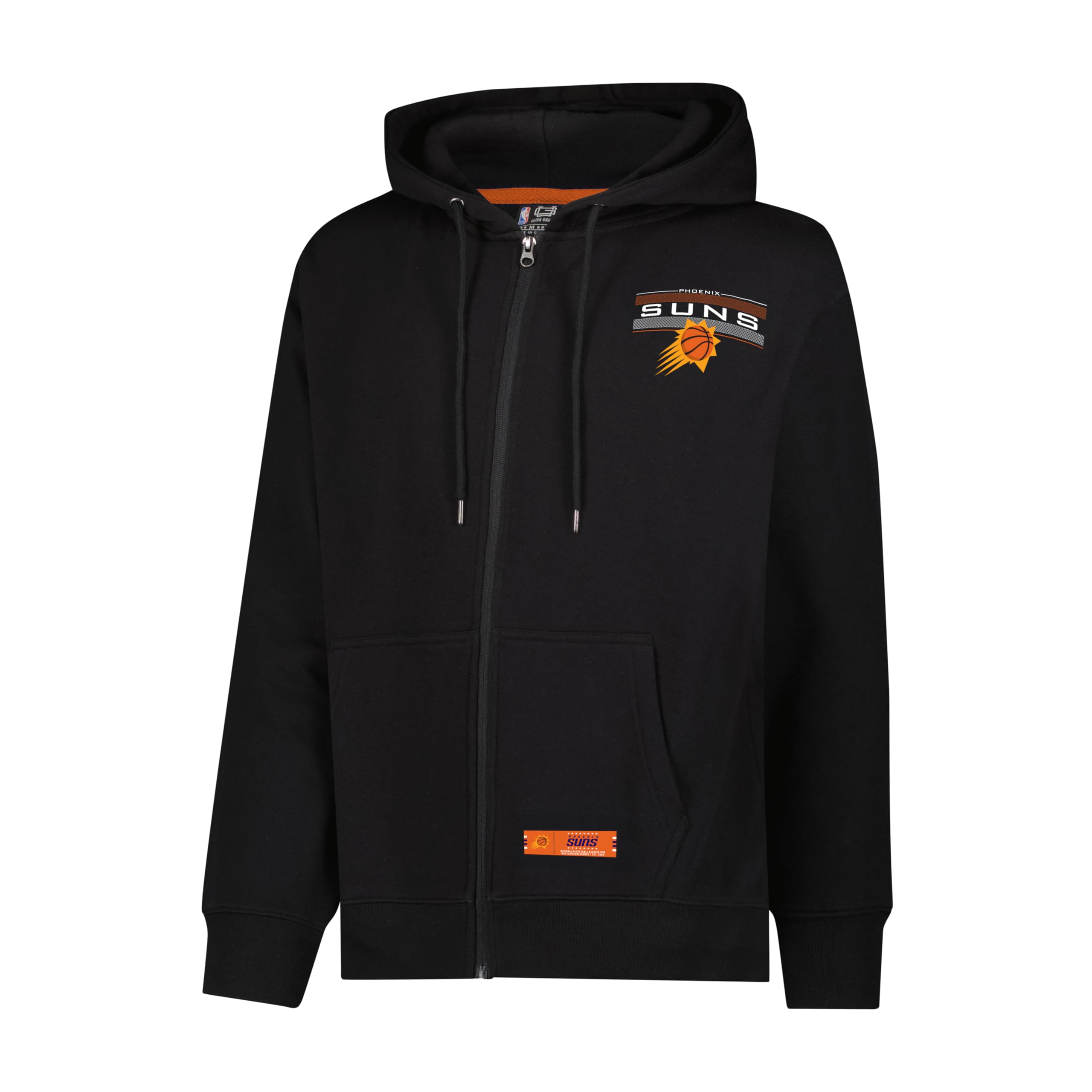 Ultra Game Men's NBA Official Super Soft Driver Full Zip Hoodie Jacket Sweatshirt