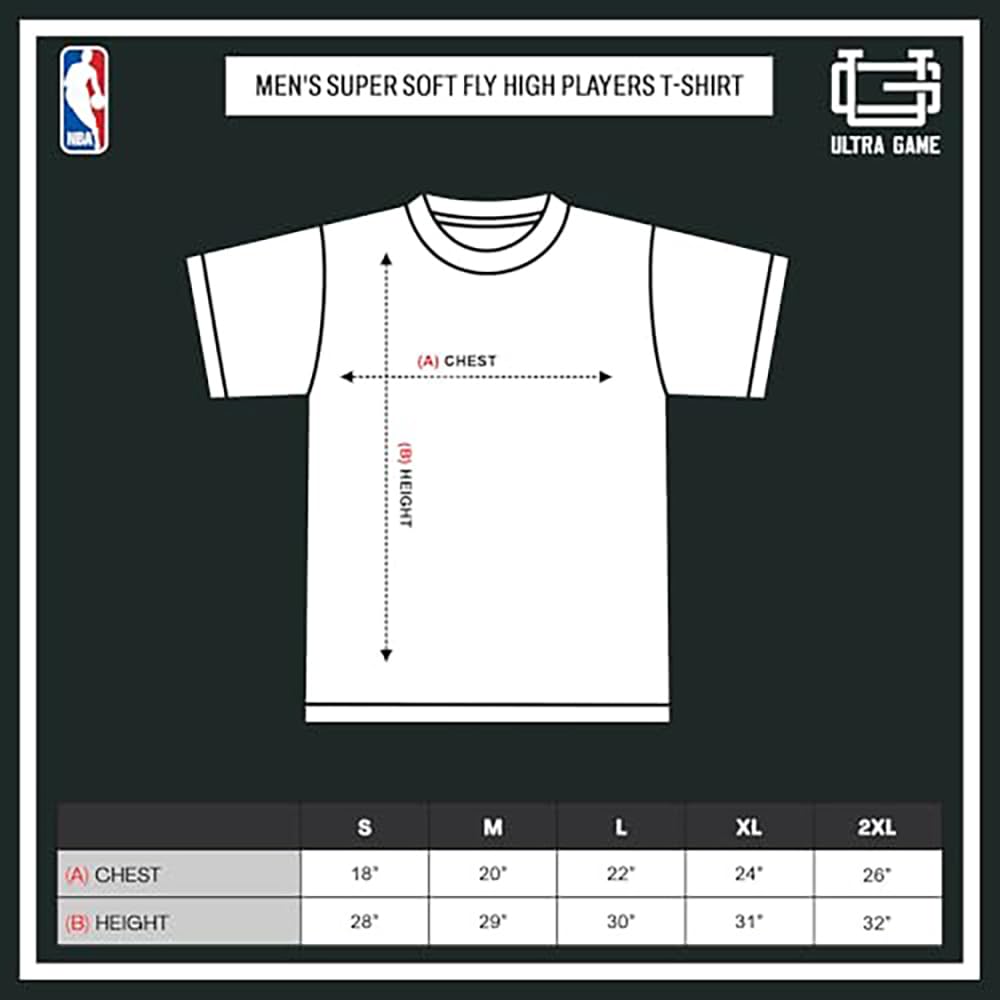 Ultra Game Men's NBA Official Super Soft Fly High Players T-Shirt - Image 6