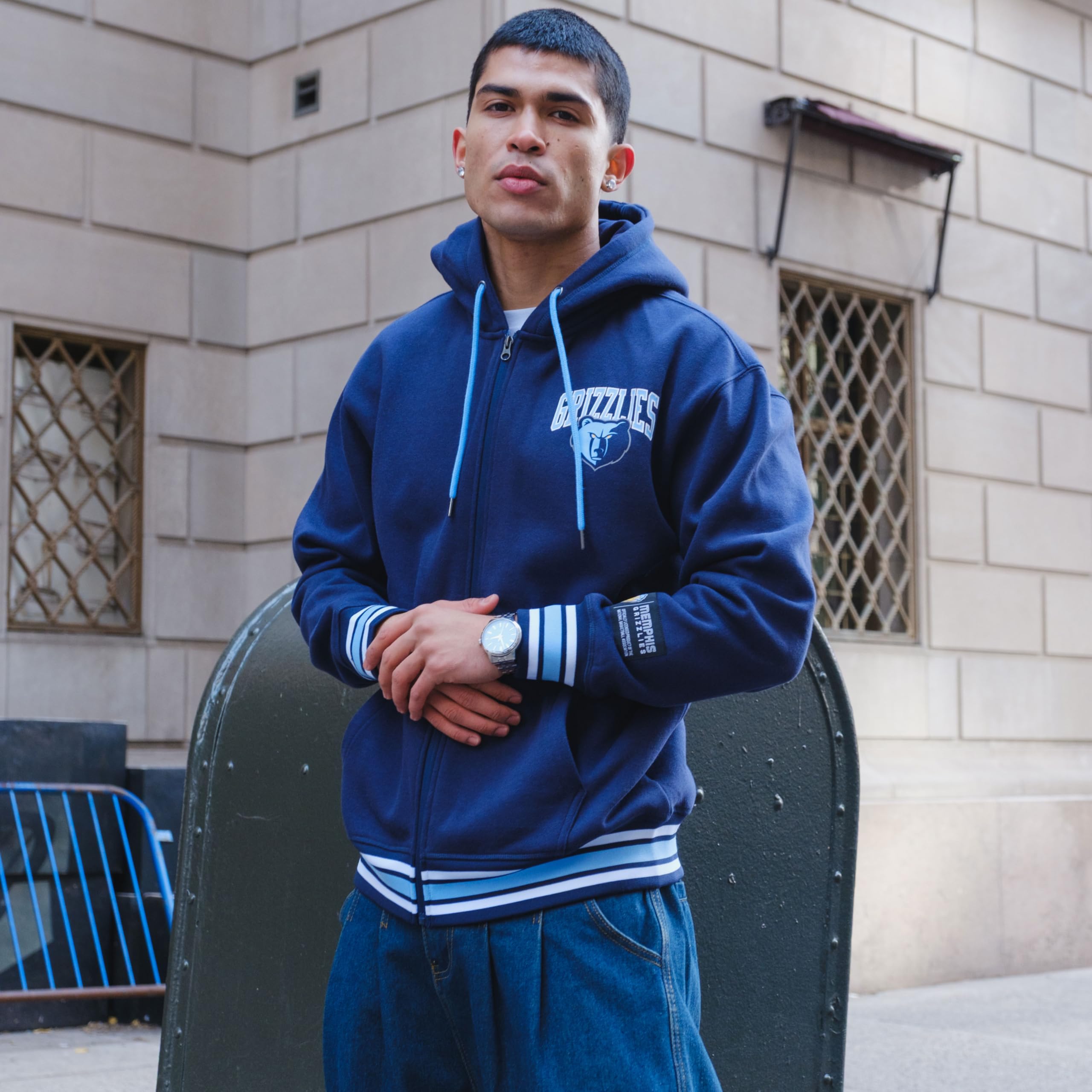 Ultra Game Men's NBA Official Super Soft MVP Full Zip Hoodie Jacket - Image 4