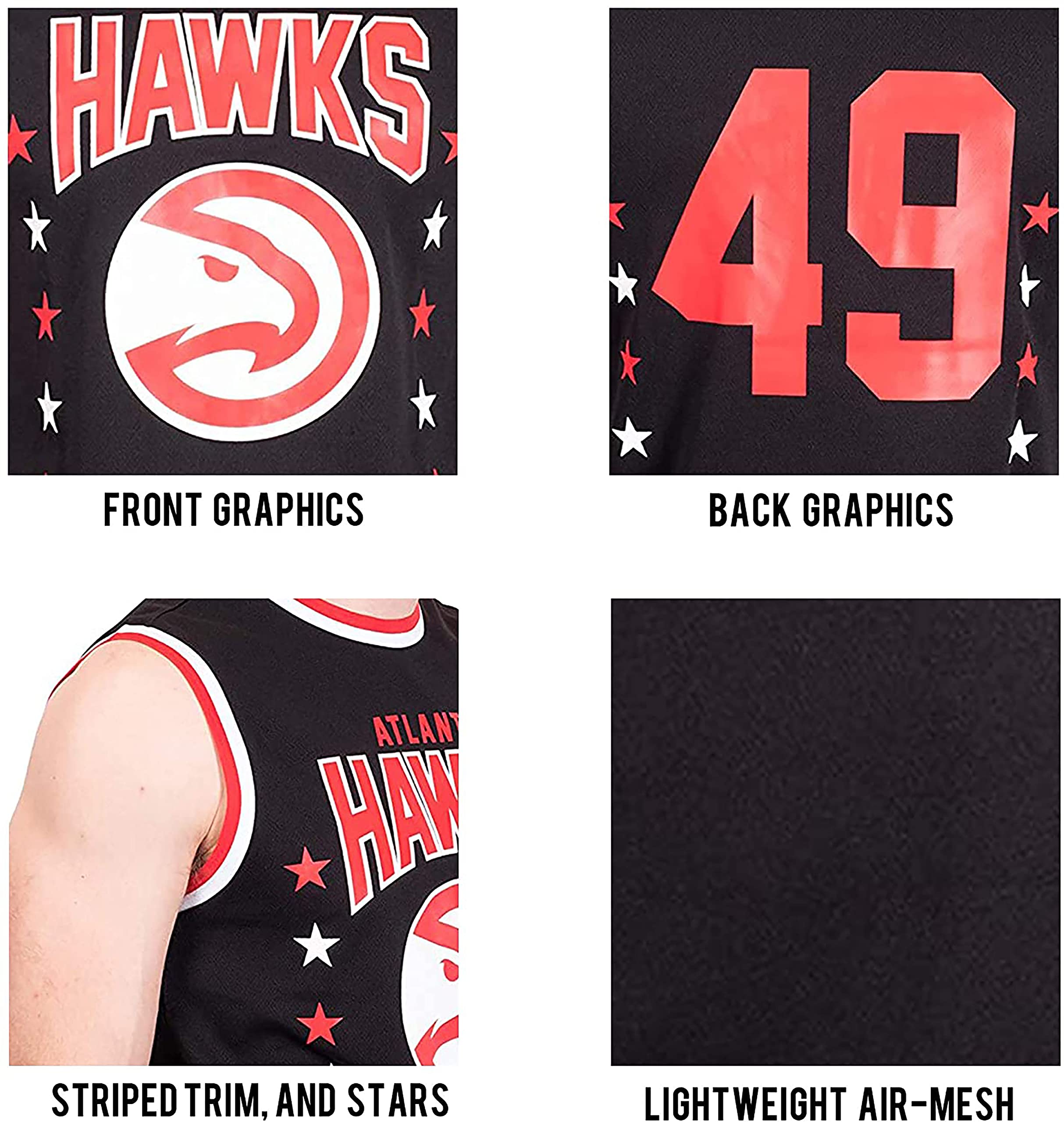 Ultra Game Men's NBA Official Super Soft Sleeveless Tank Top Muscle T-Shirt - Image 5