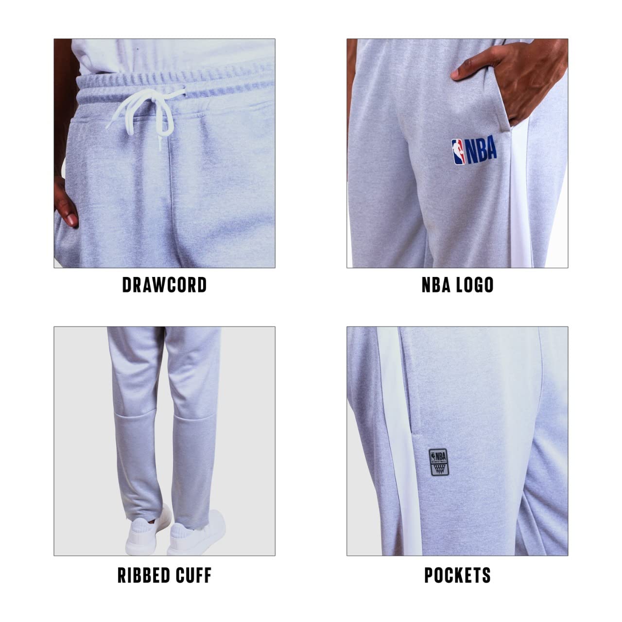 Ultra Game Men's NBA Official Super Soft Track Running Pants - Image 5