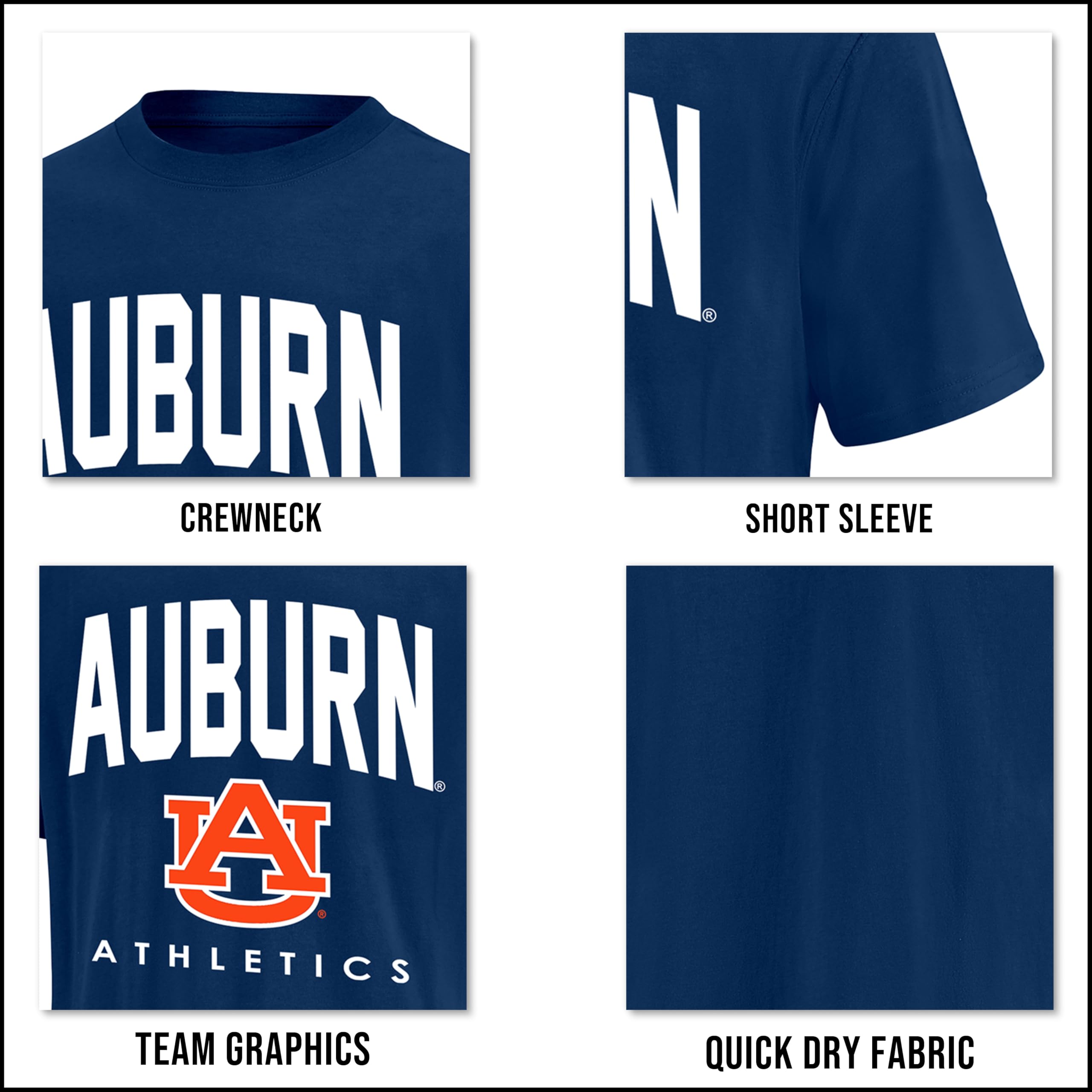 Ultra Game Men's NCAA Official Super Soft Game Time T-Shirt - Image 5