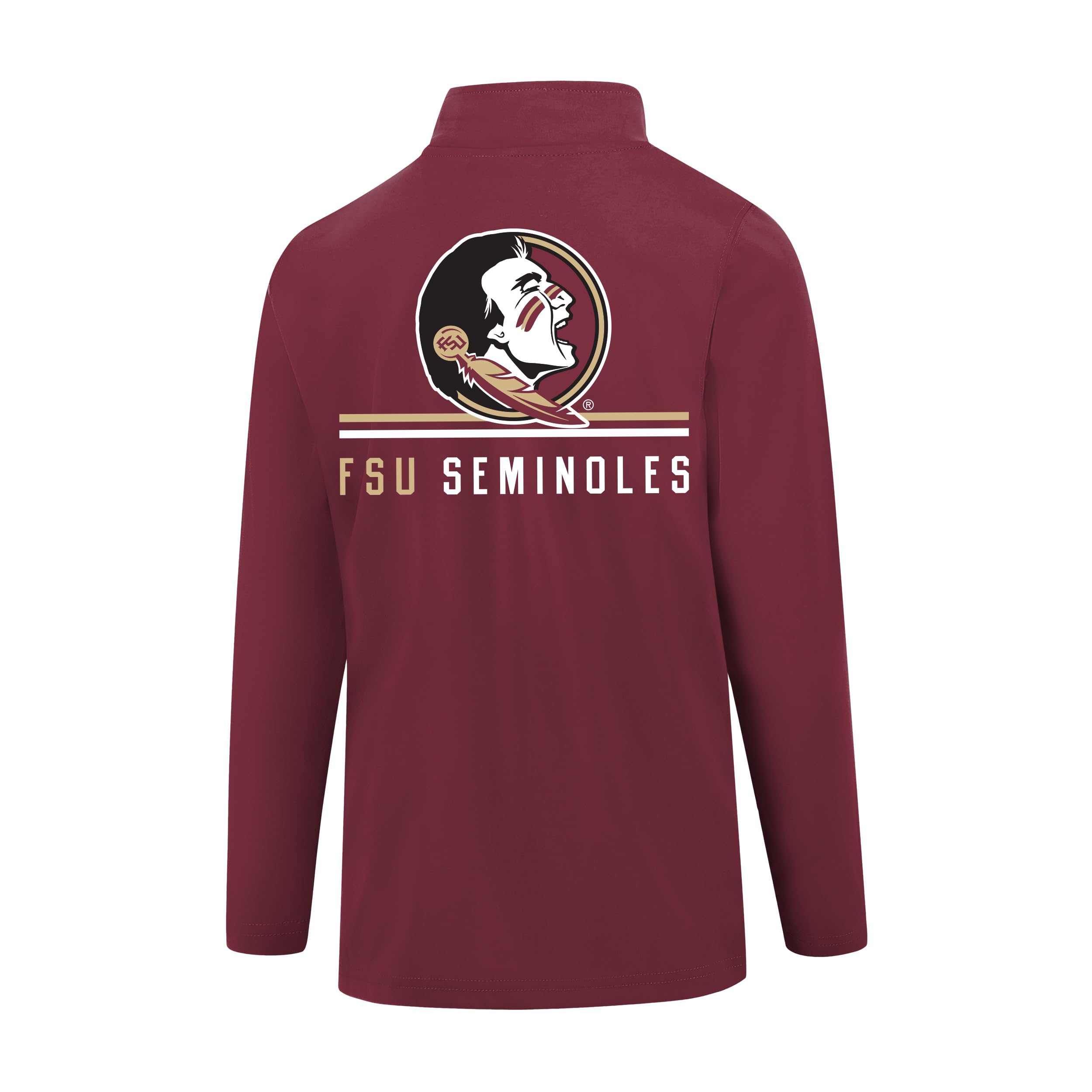 Ultra Game Men's NCAA Official Super Soft Quarter Zip Long Sleeve T-Shirt - Image 3