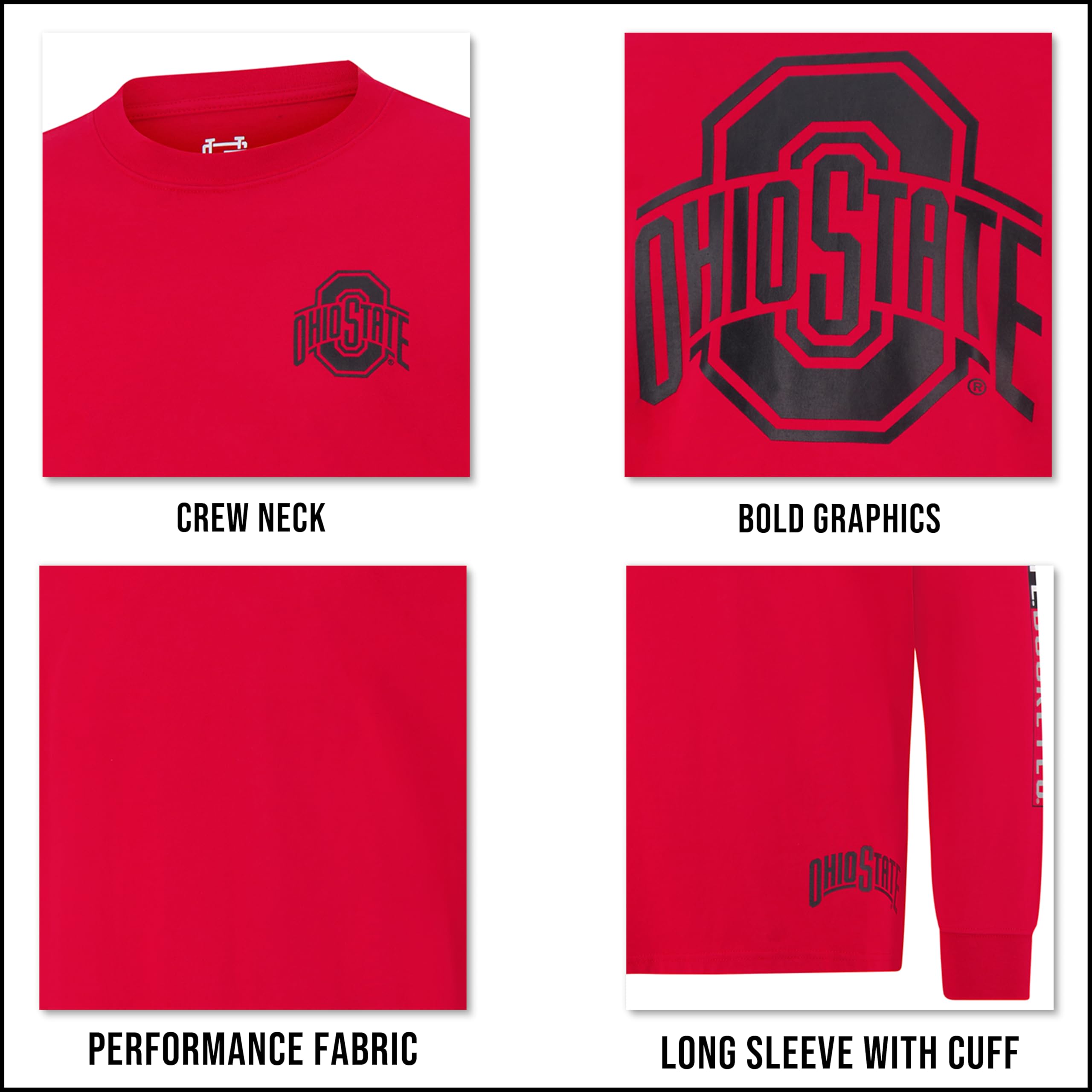 Ultra Game Men's NCAA Official Super Soft Showtime Long Sleeve T-Shirt - Image 6