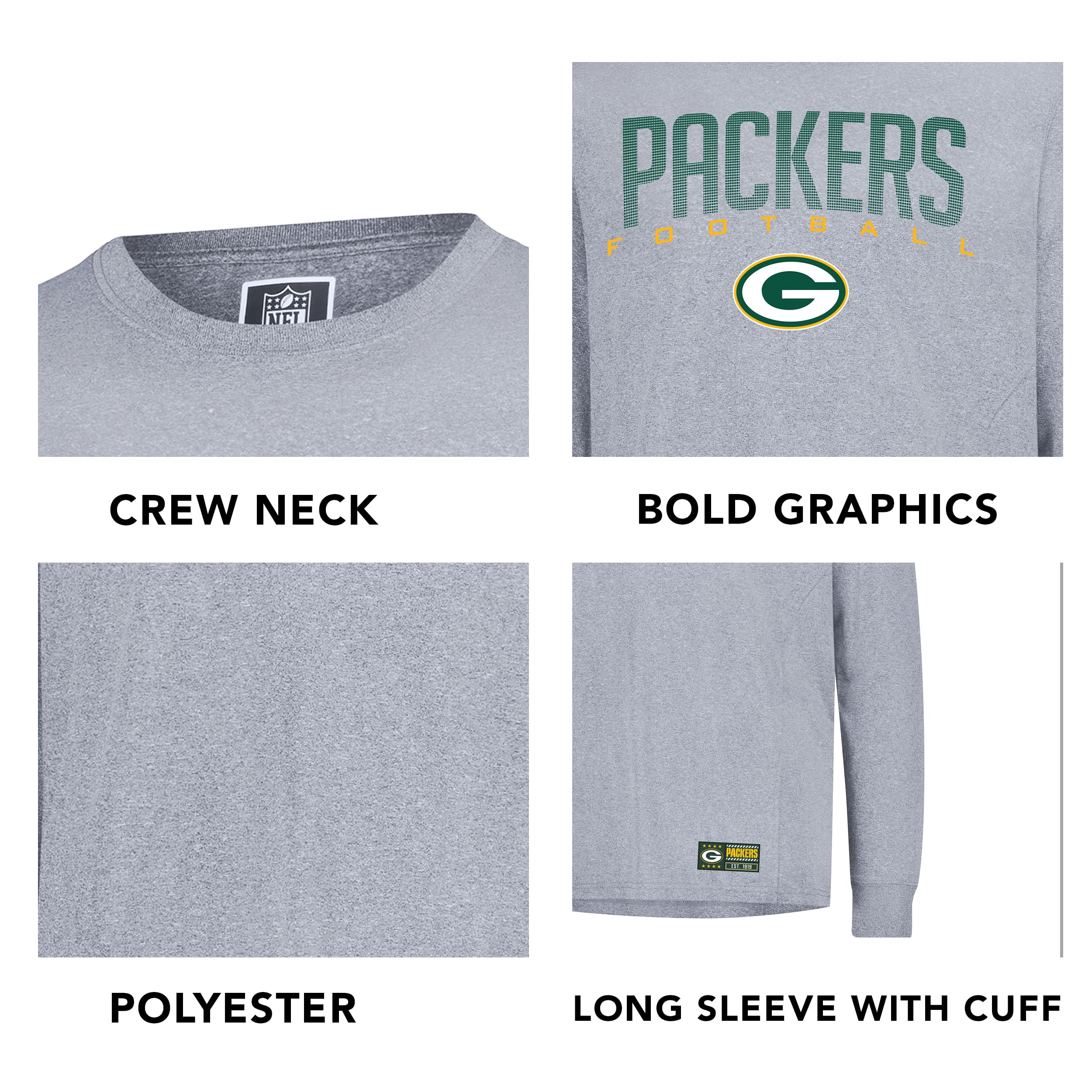 Ultra Game Men's NFL Official Game Day Long Sleeve T-Shirt - Image 5
