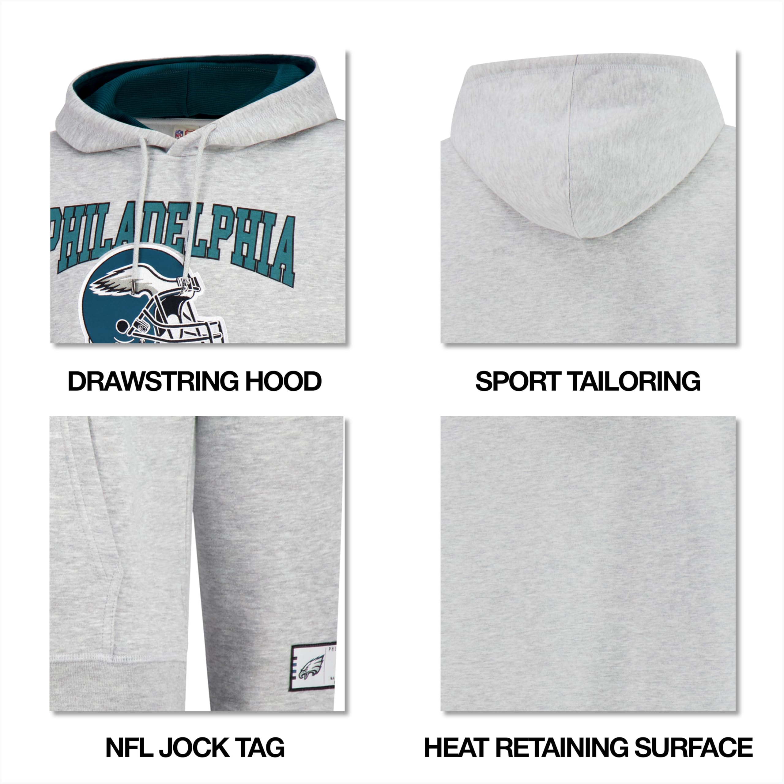 Ultra Game Men’s NFL Official Premium Quality Super Soft Hoodie Sweatshirt - Image 5
