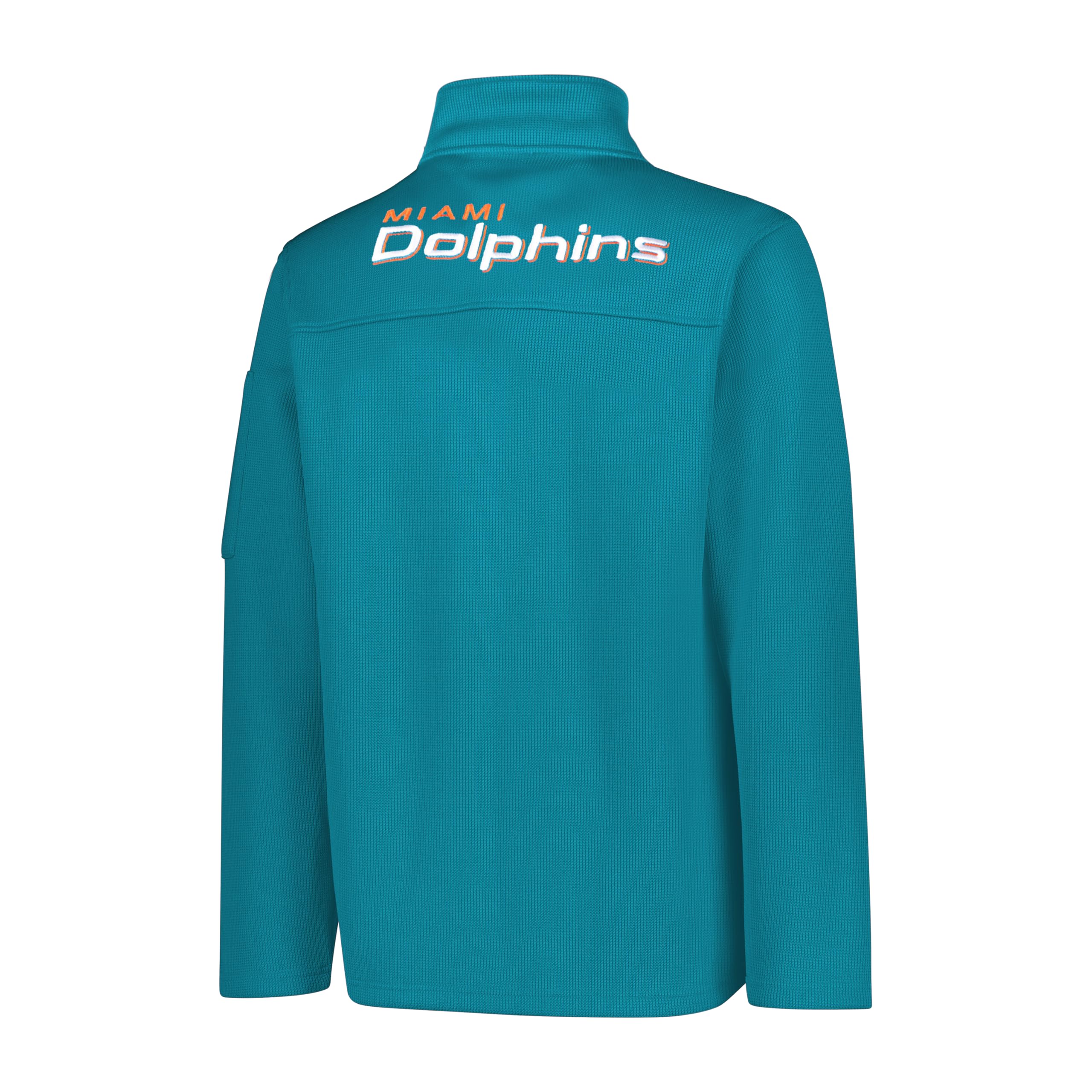 Ultra Game Men's NFL Official Super Soft Quarter-Zip Sweatshirt with Zipper Pockets - Image 3