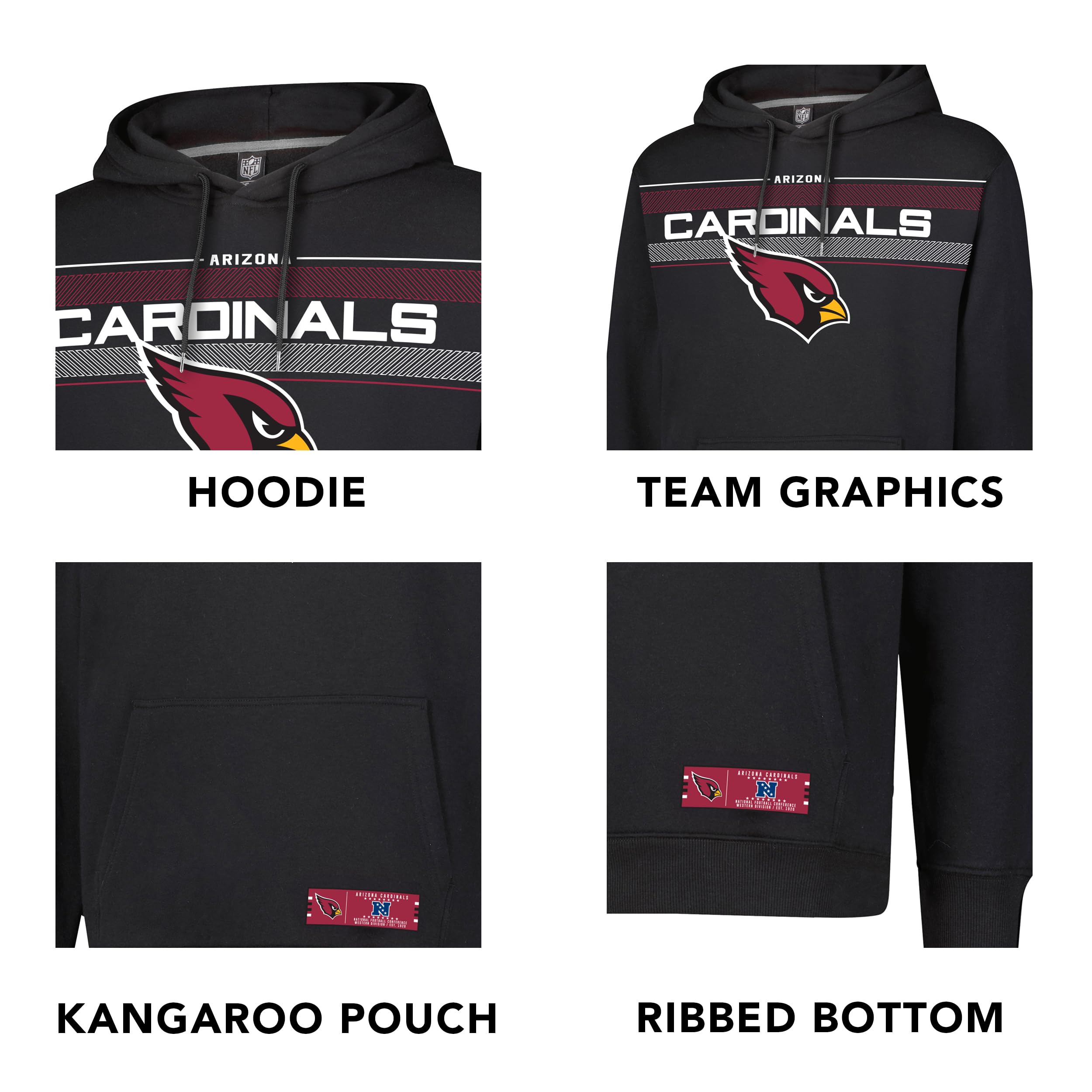 Ultra Game Men's NFL Official Super Soft Supreme Hoodie Sweatshirt - Image 5