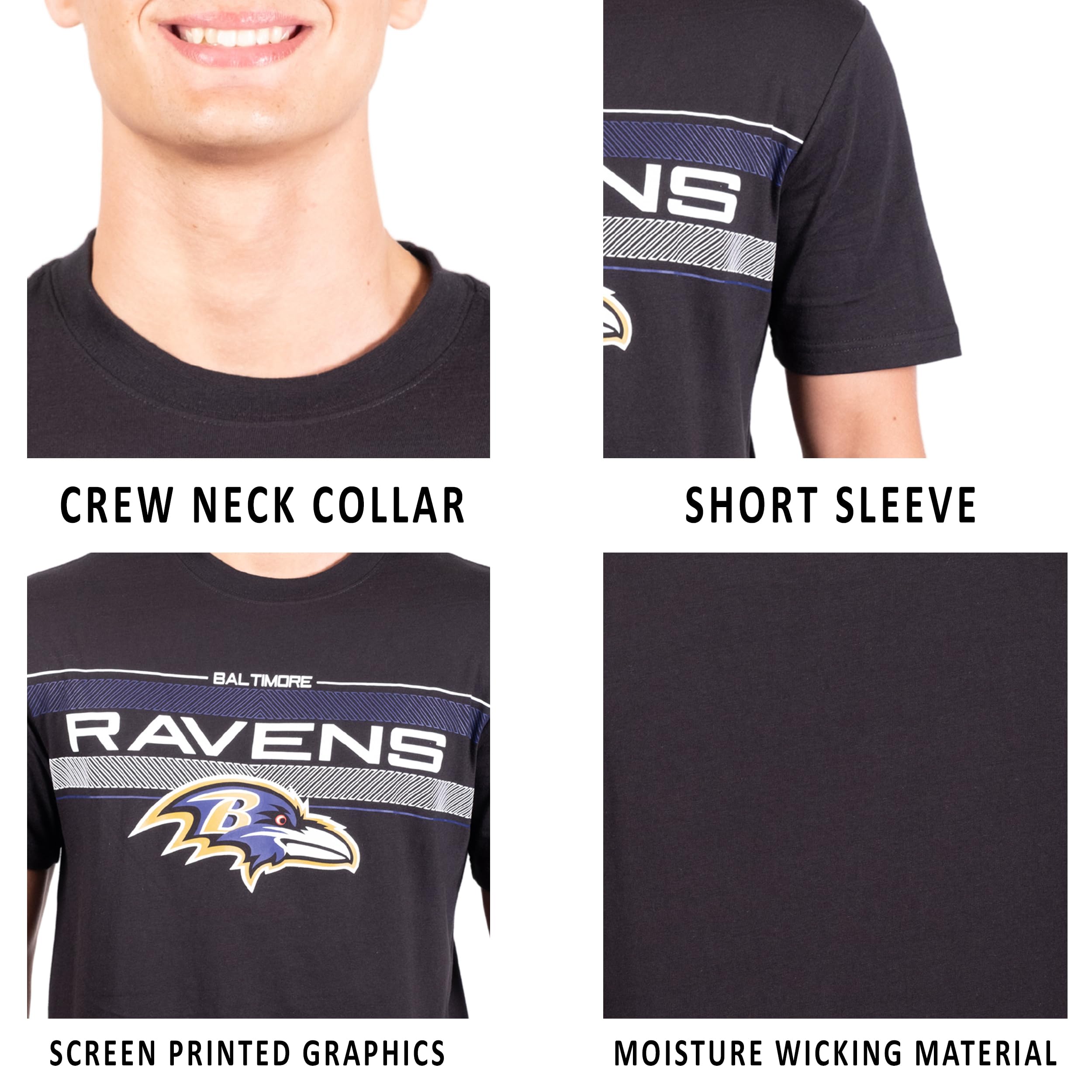 Ultra Game Men’s NFL Official Super Soft Ultimate Game Day T-Shirt (Sizes S - 3XL) - Image 4