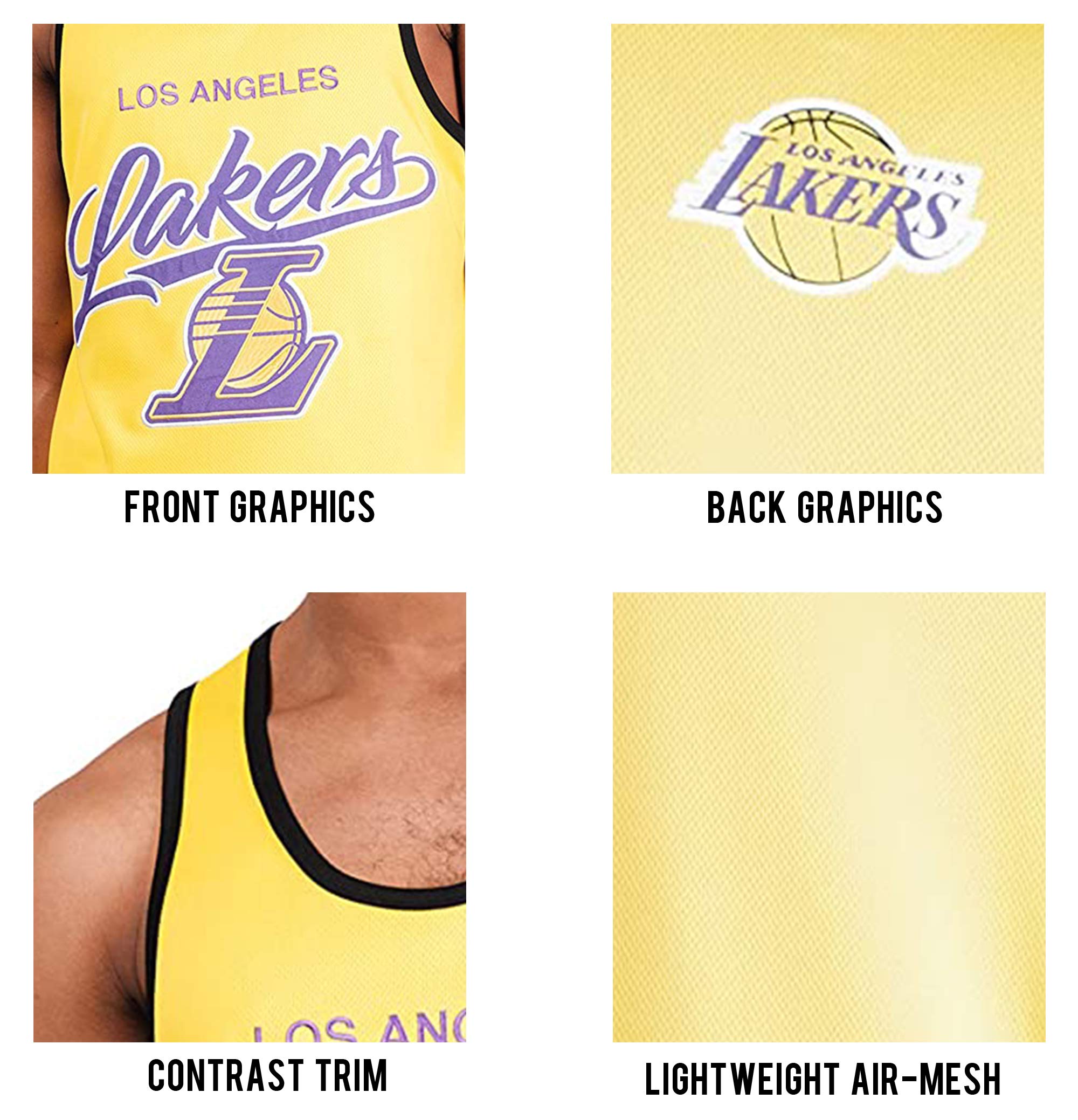 Ultra Game Mens NBA Official Tank Top Mesh Sleeveless Muscle T-Shirt - Image 5