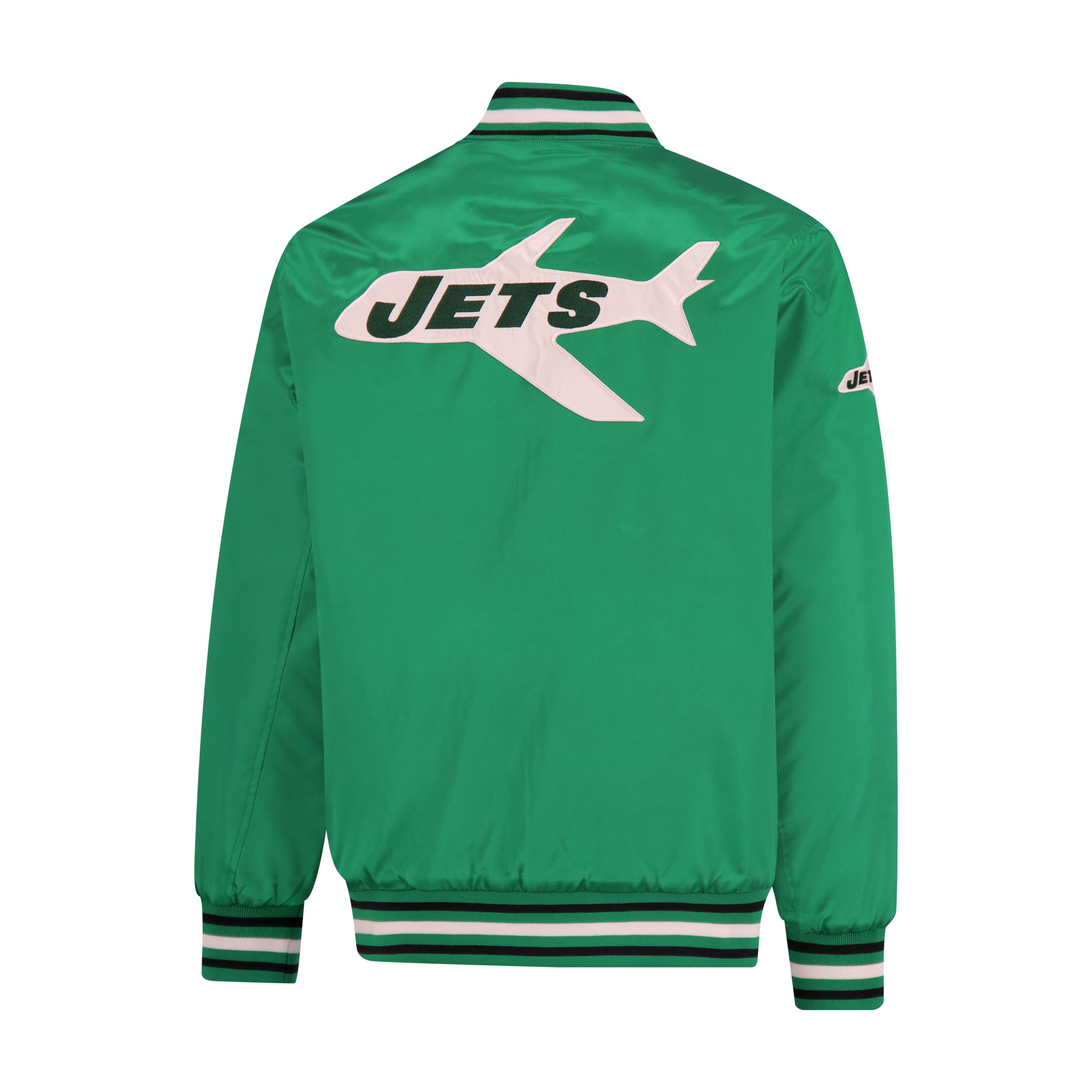 Ultra Game Mens NFL Official Supreme Heritage Satin Jacket - Image 3