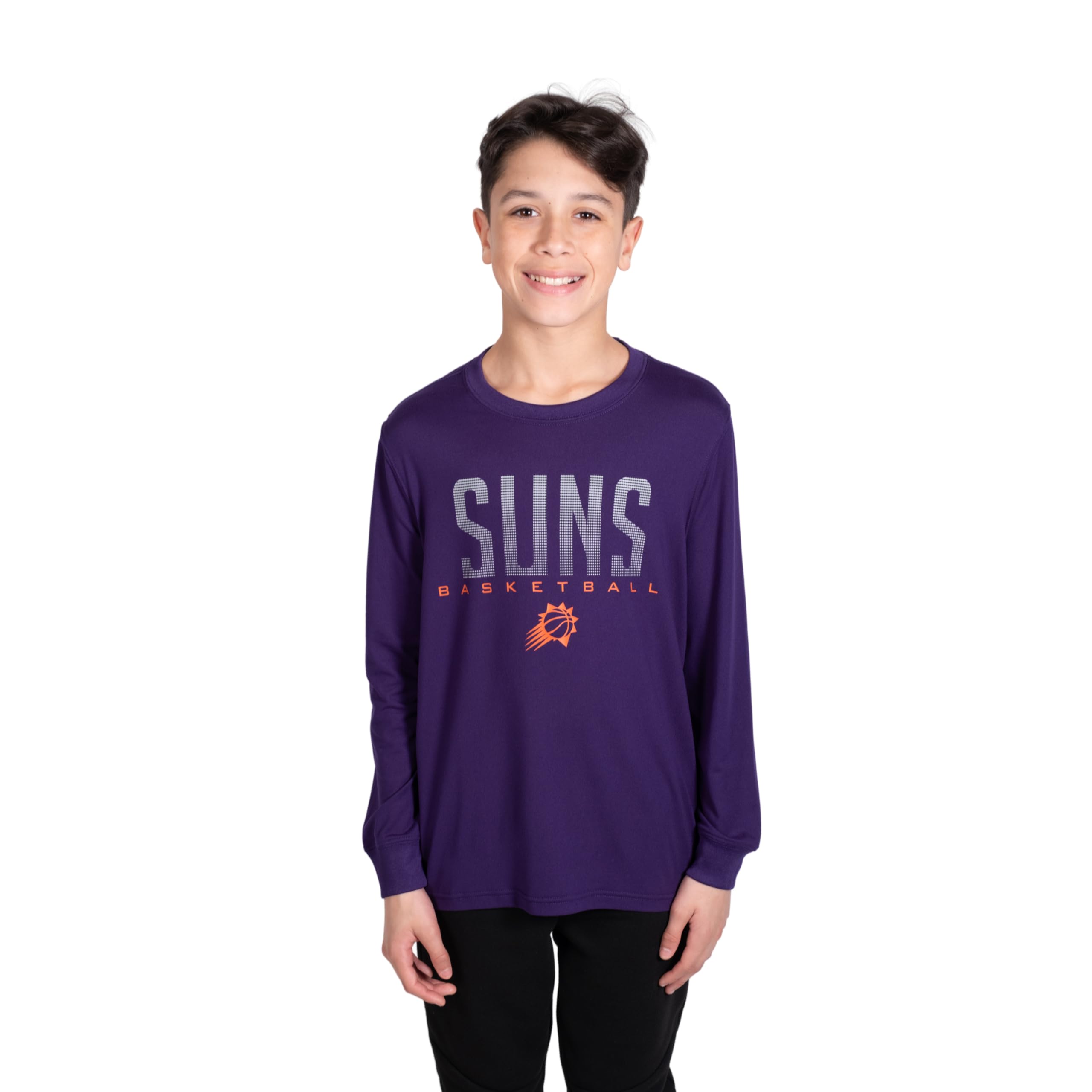 Ultra Game NBA Boys Long Sleeve Athletic Quick Dry Performance T-Shirt - Image 2